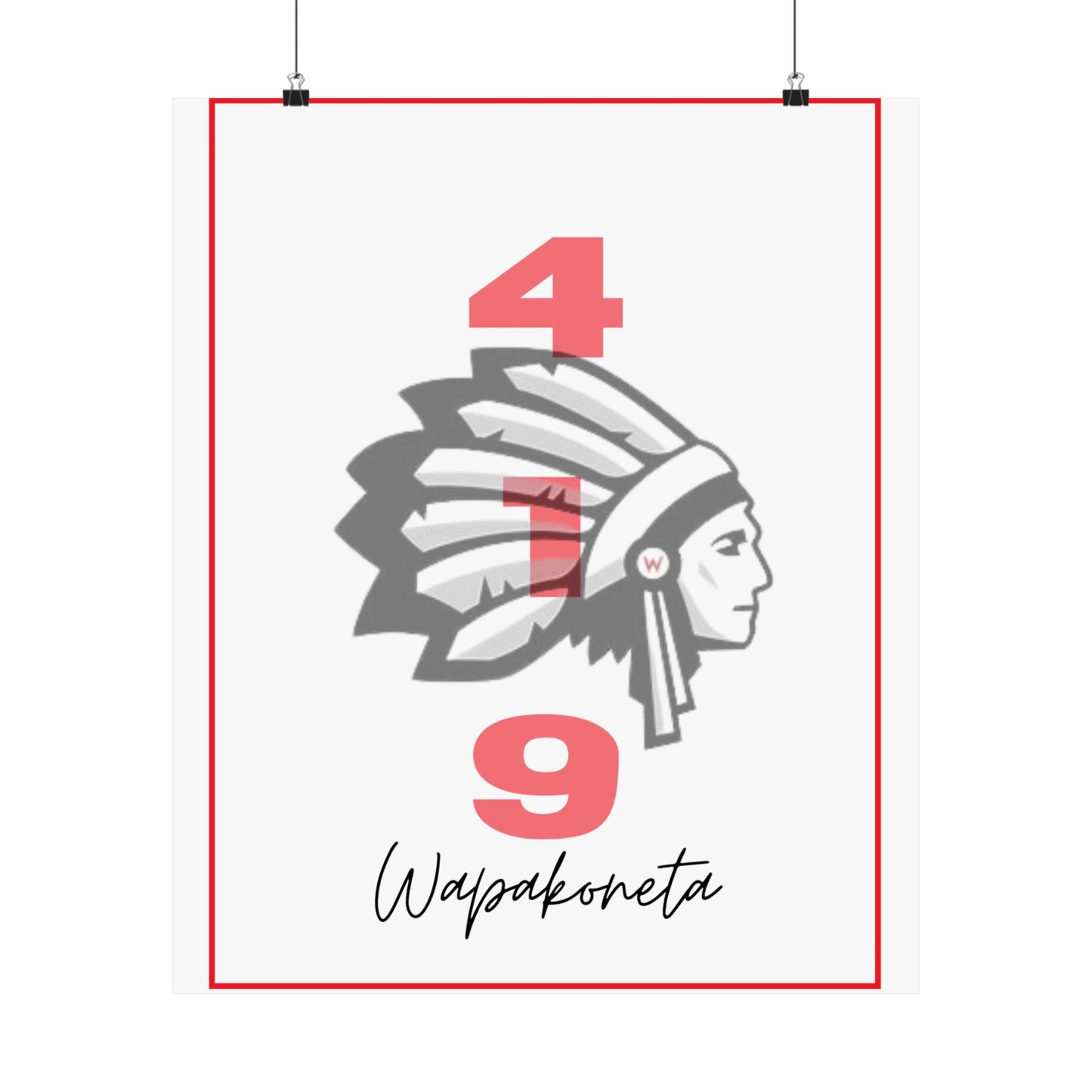 Wapak White 419 Print