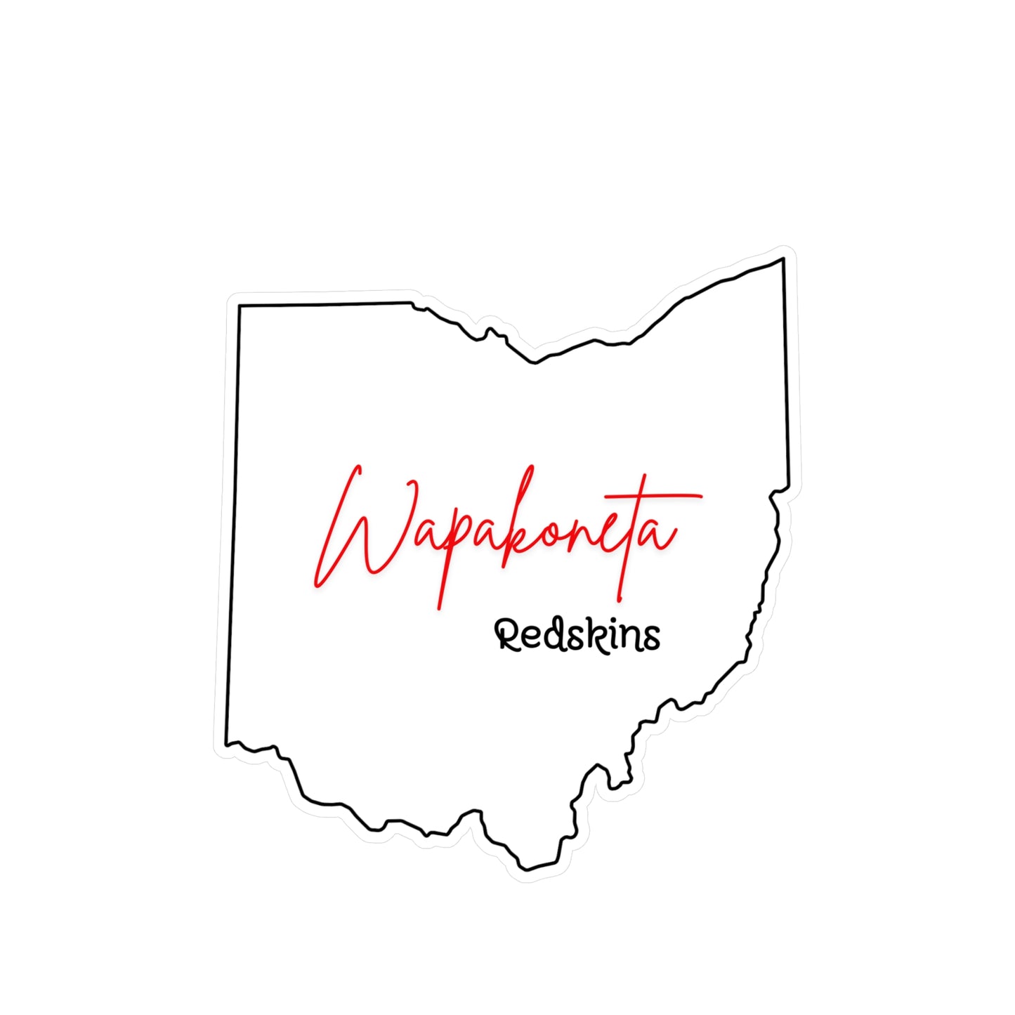 Wapak White Vinyl Decals