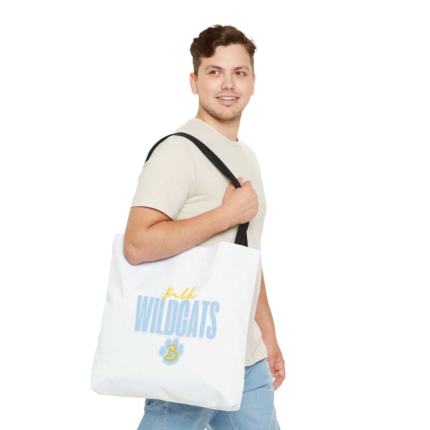 Bath Custom White Tote Bag