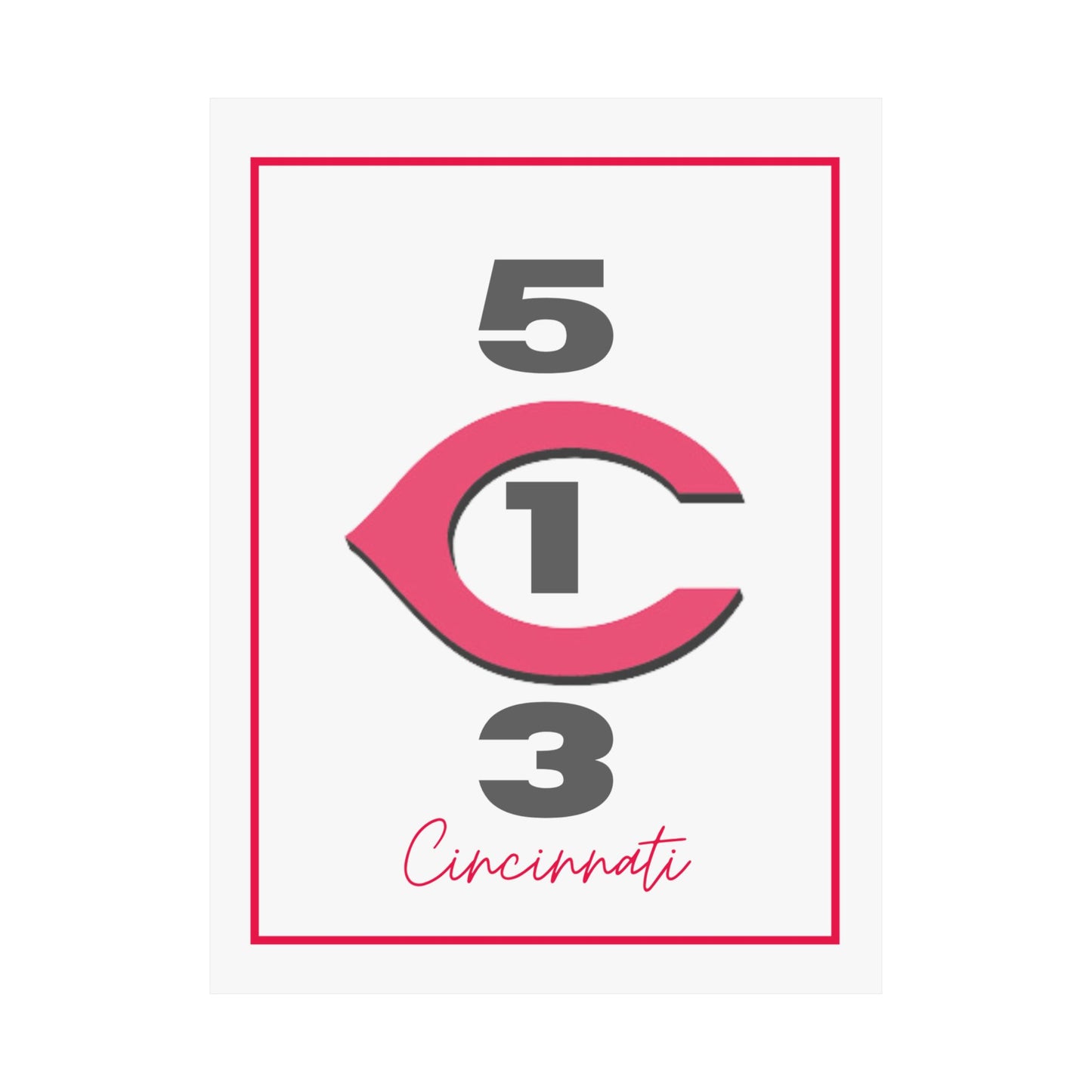 Cincinnati Reds Vertical Poster
