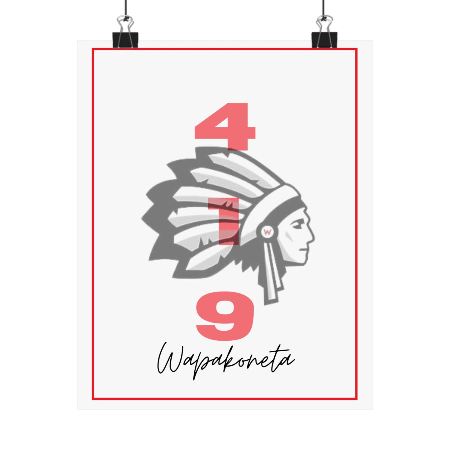 Wapak White 419 Print