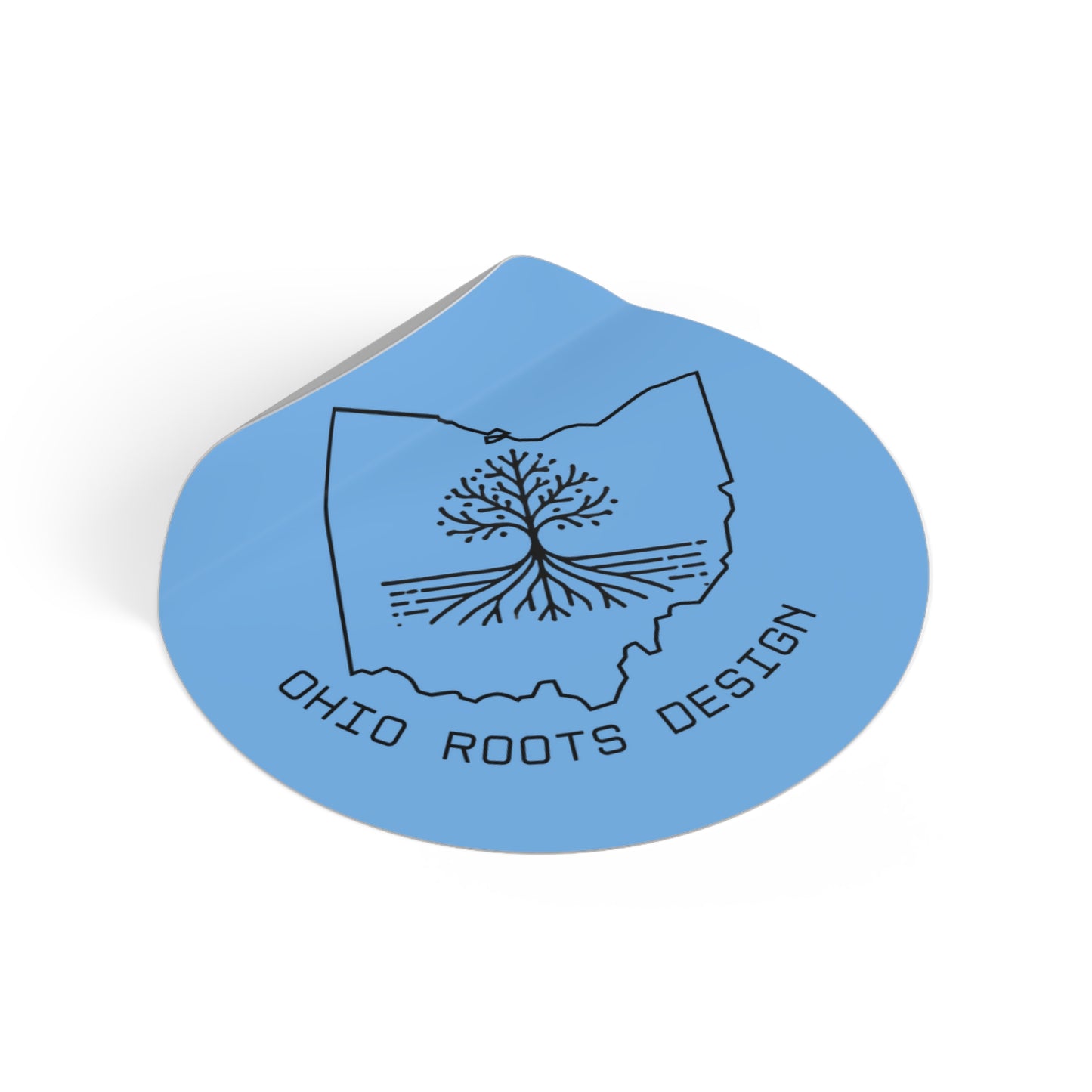 Ohio Roots Round Vinyl Stickers