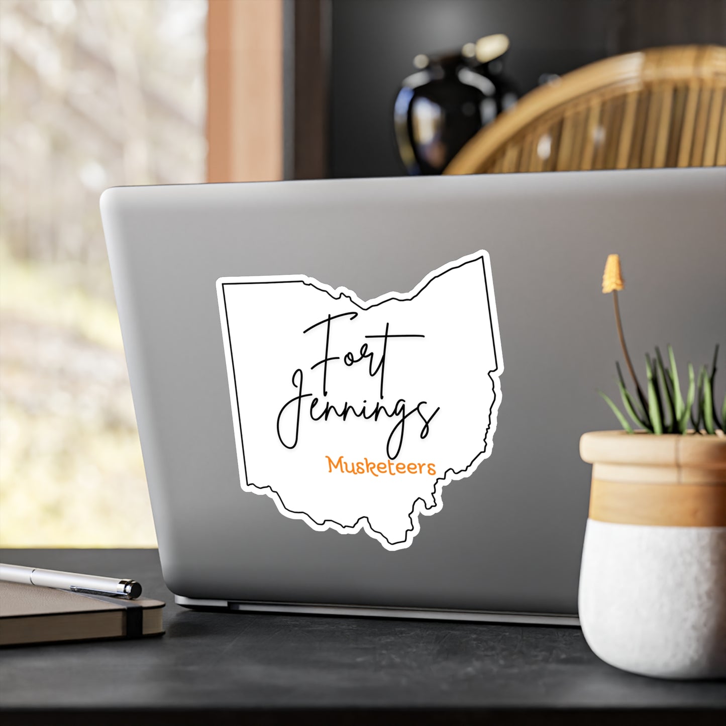 Fort Jennings White Vinyl Decals