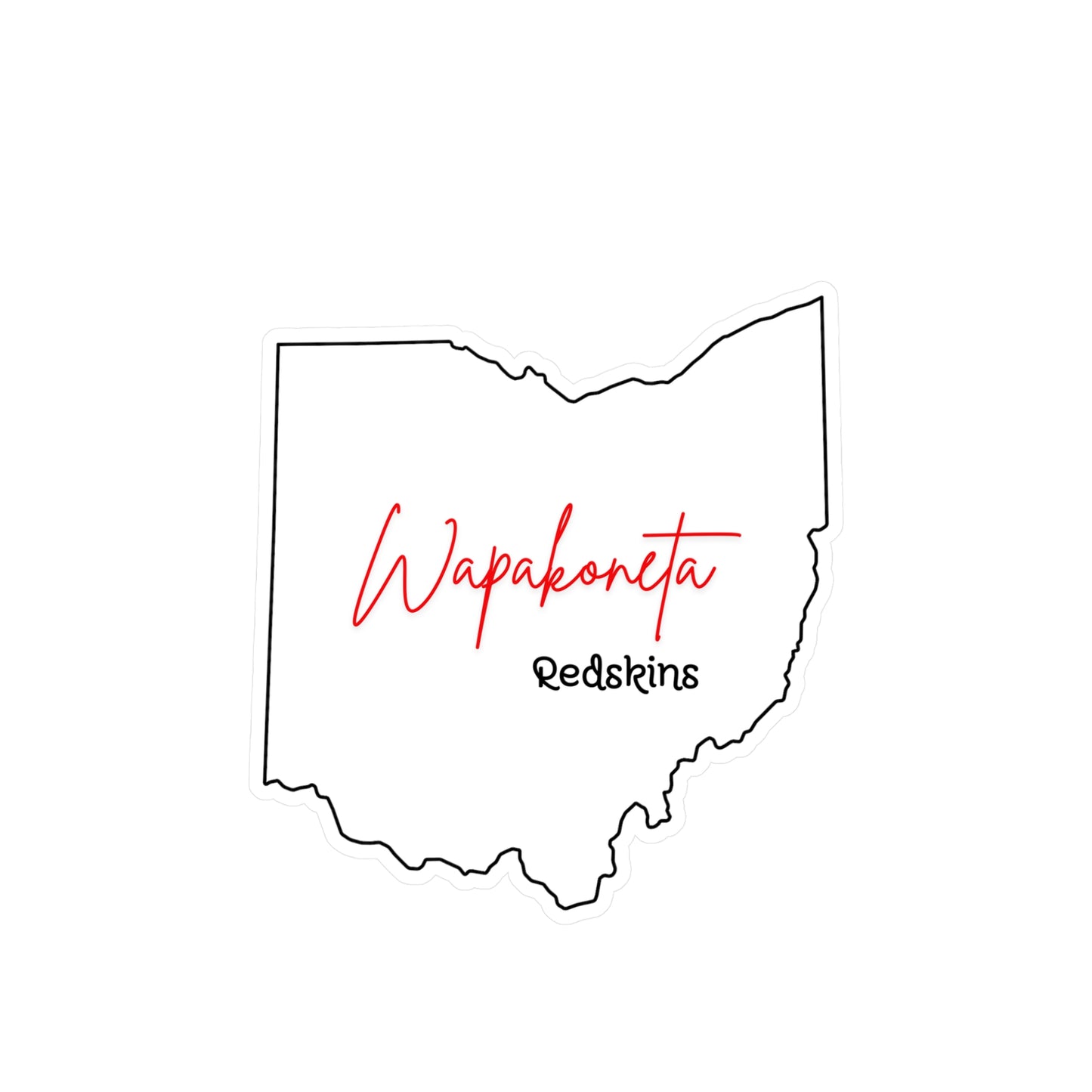 Wapak White Vinyl Decals