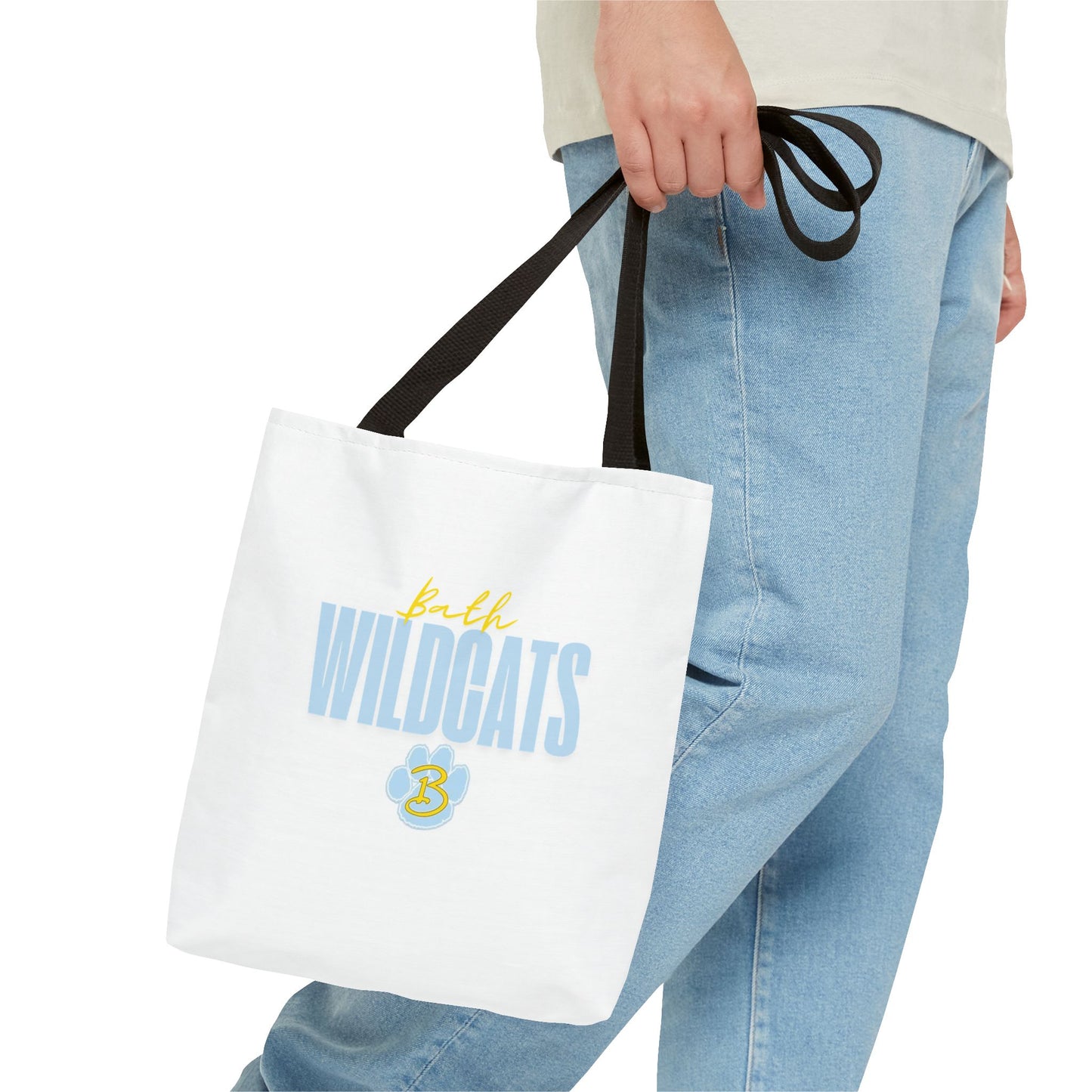 Bath Custom White Tote Bag