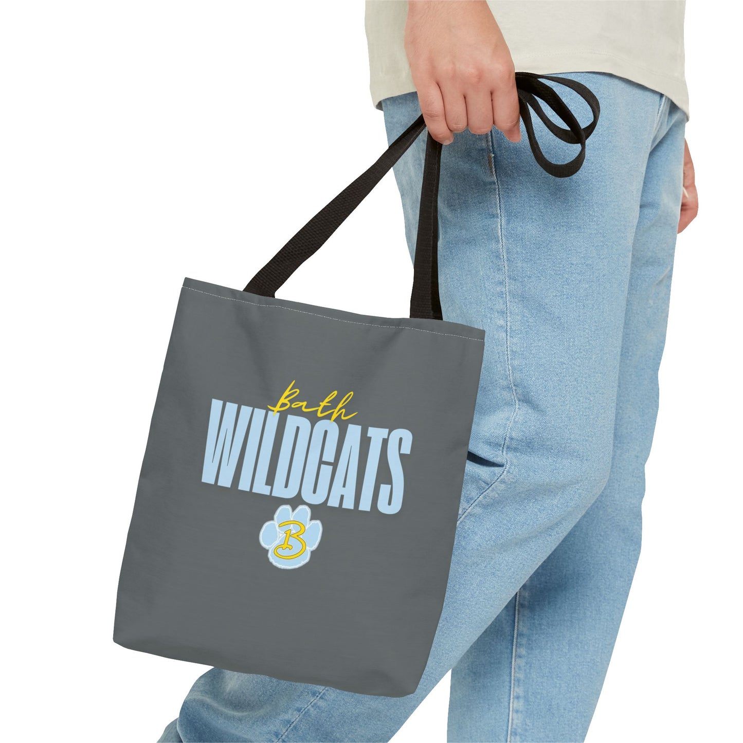 Bath Custom Grey Tote Bag