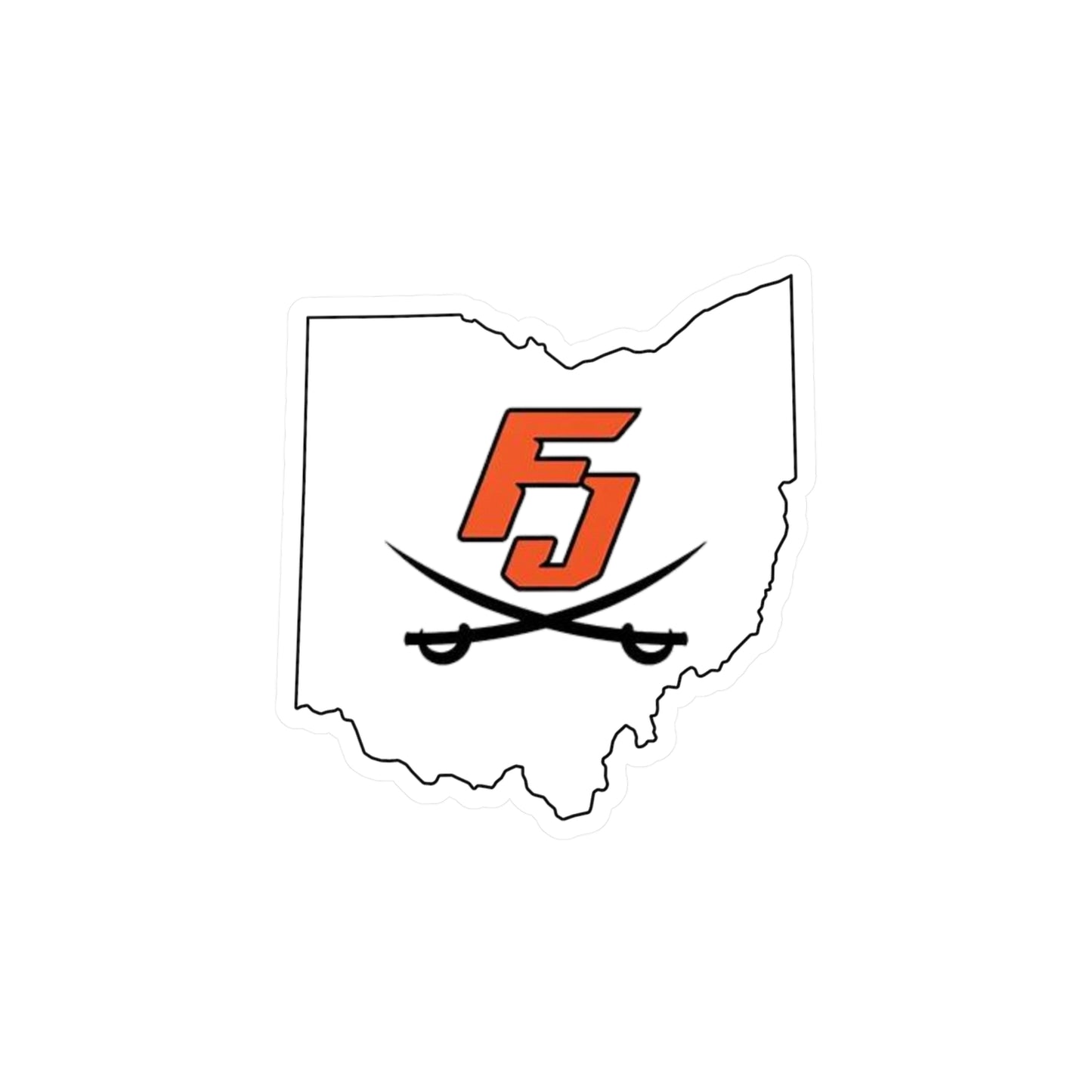 FJ White Vinyl Decals