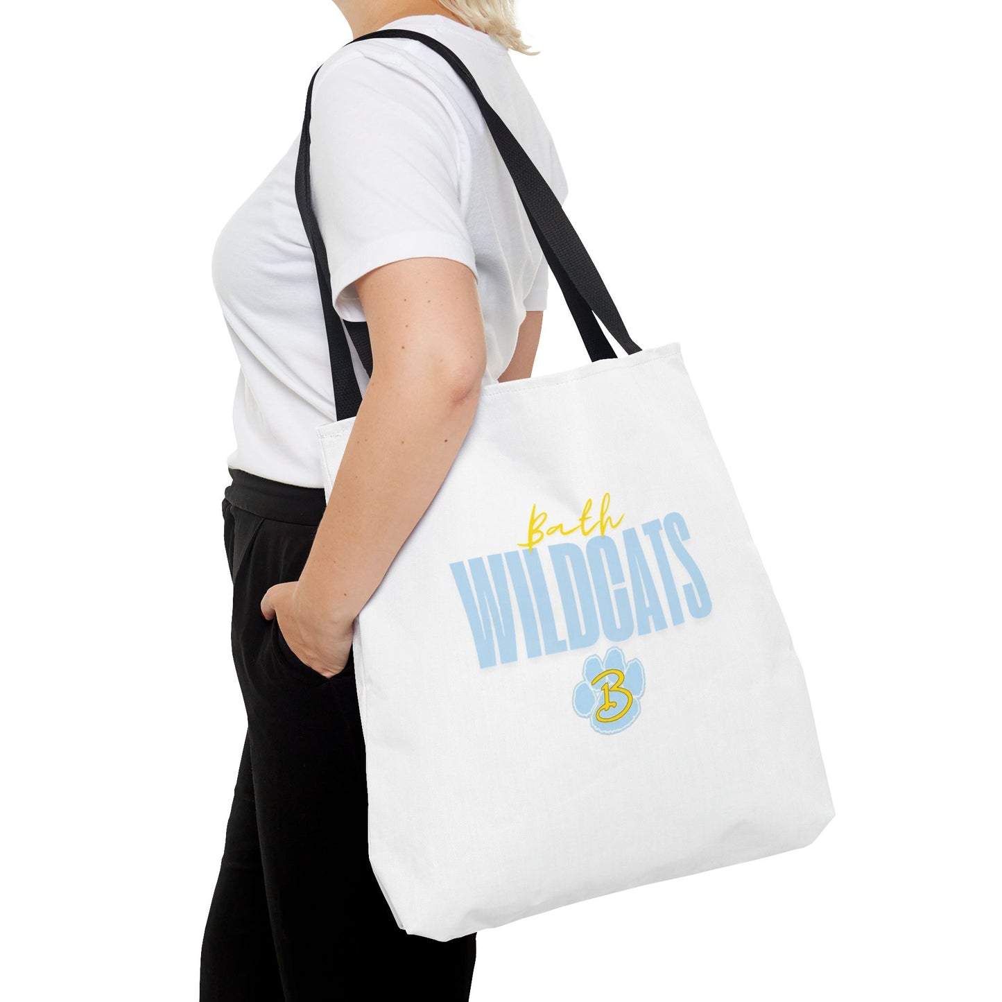 Bath Custom White Tote Bag