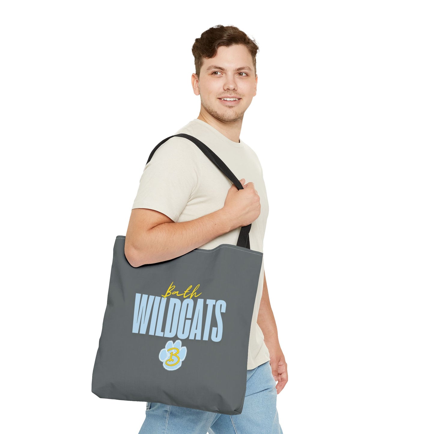 Bath Custom Grey Tote Bag