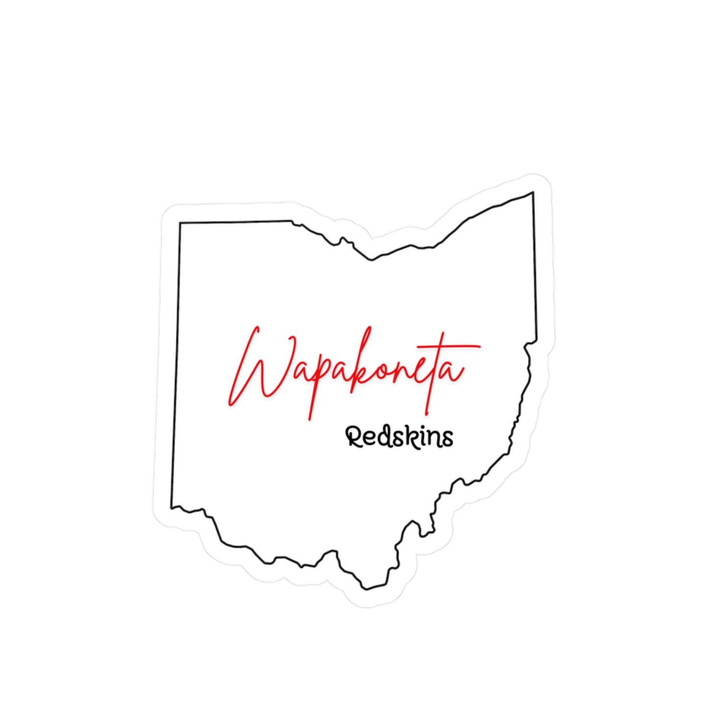 Wapak White Vinyl Decals