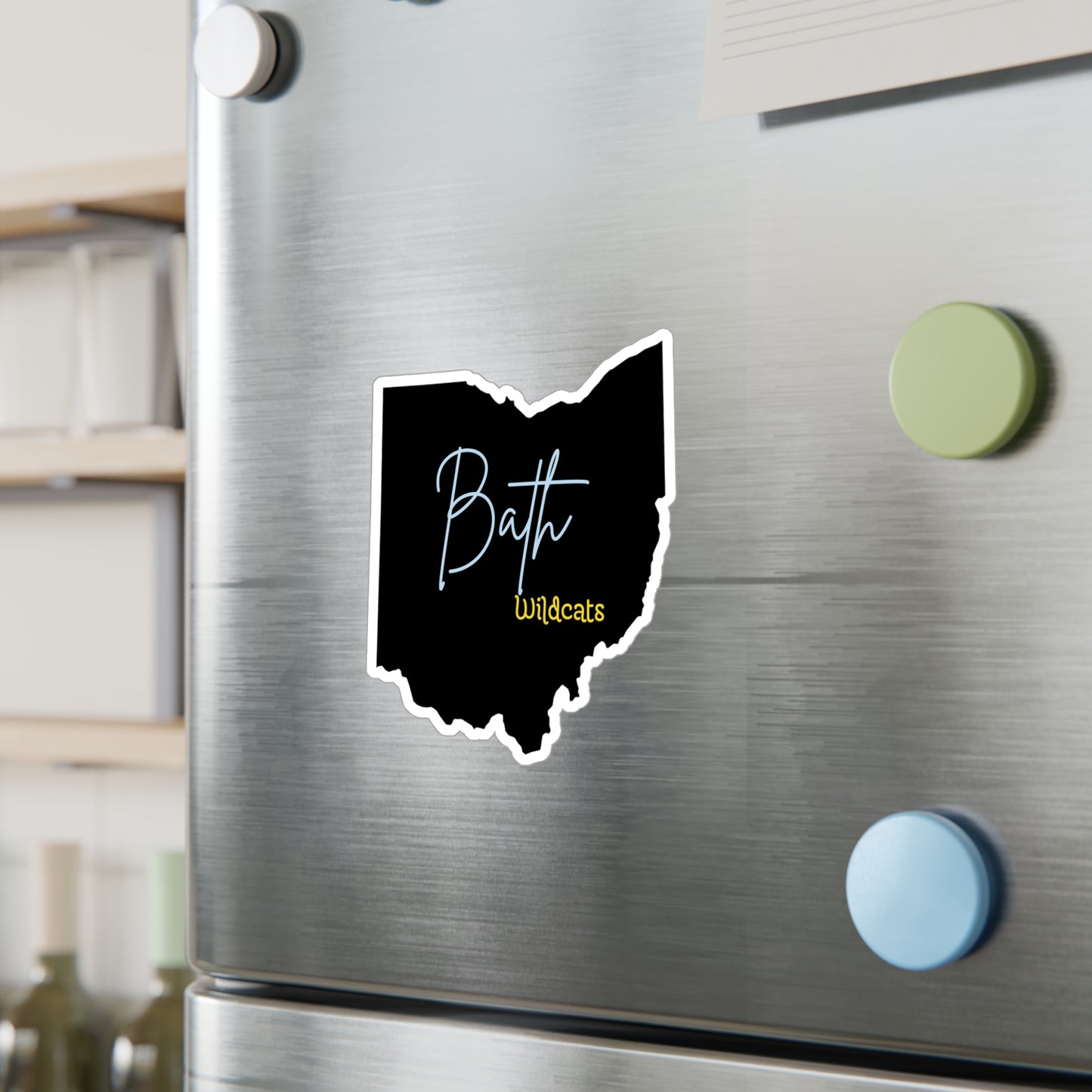 Bath Black Vinyl Decals