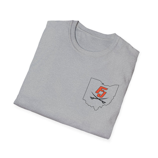 Fort Jennings Ohio Left logo Gildan Tee