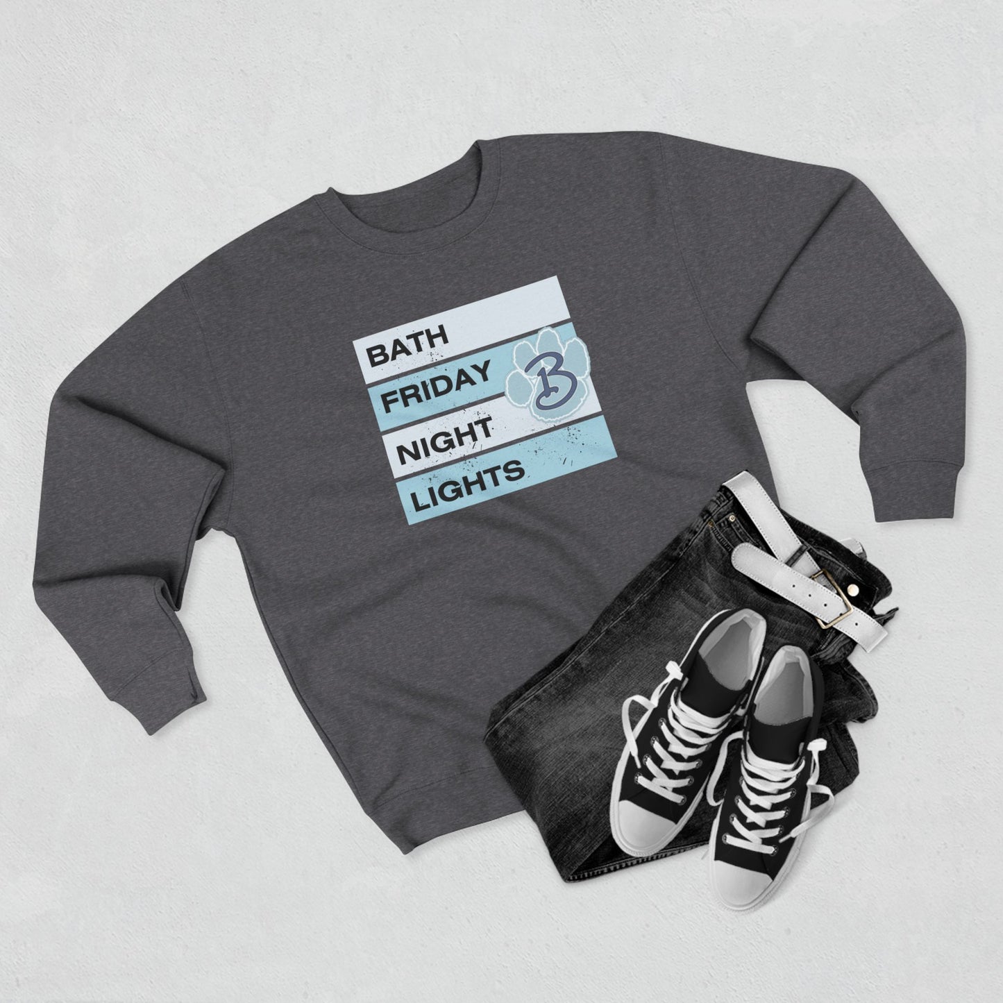 Bath Friday Night Lights Unisex Crewneck Sweatshirt