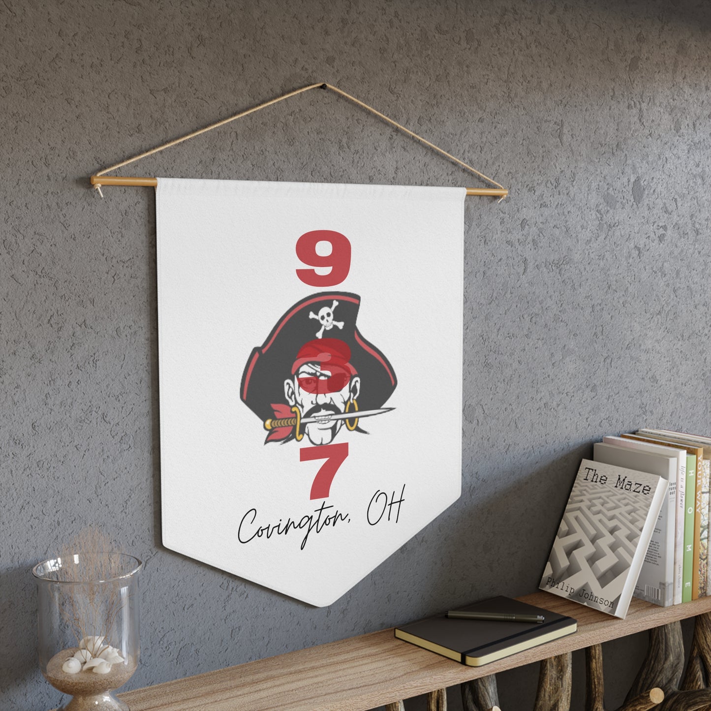 Covington White Pennant
