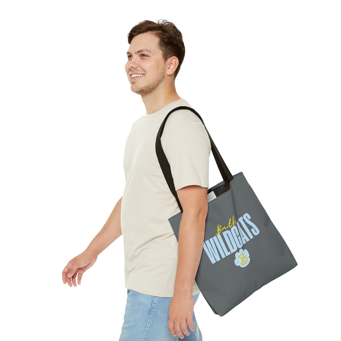 Bath Custom Grey Tote Bag