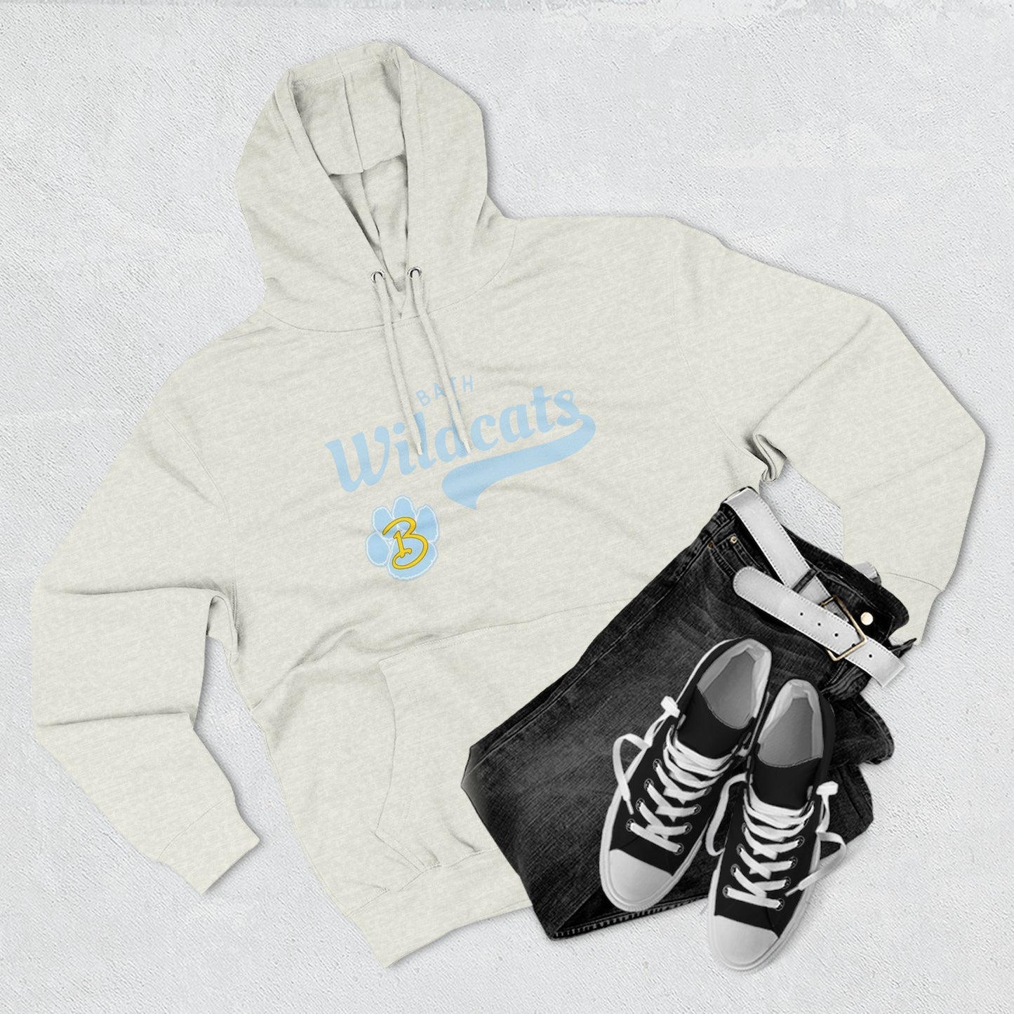 Vintage Bath Three-Panel Fleece Hoodie