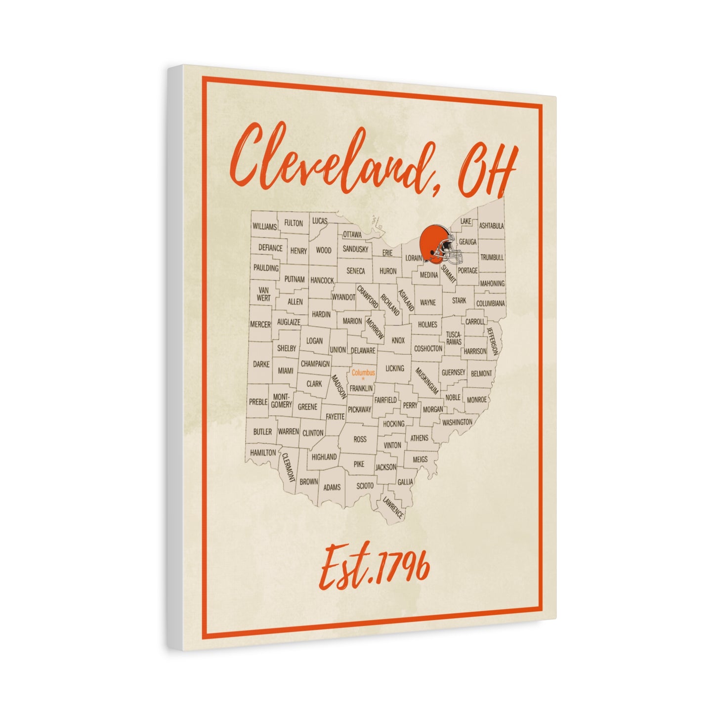 Cleveland Browns Matte Canvas
