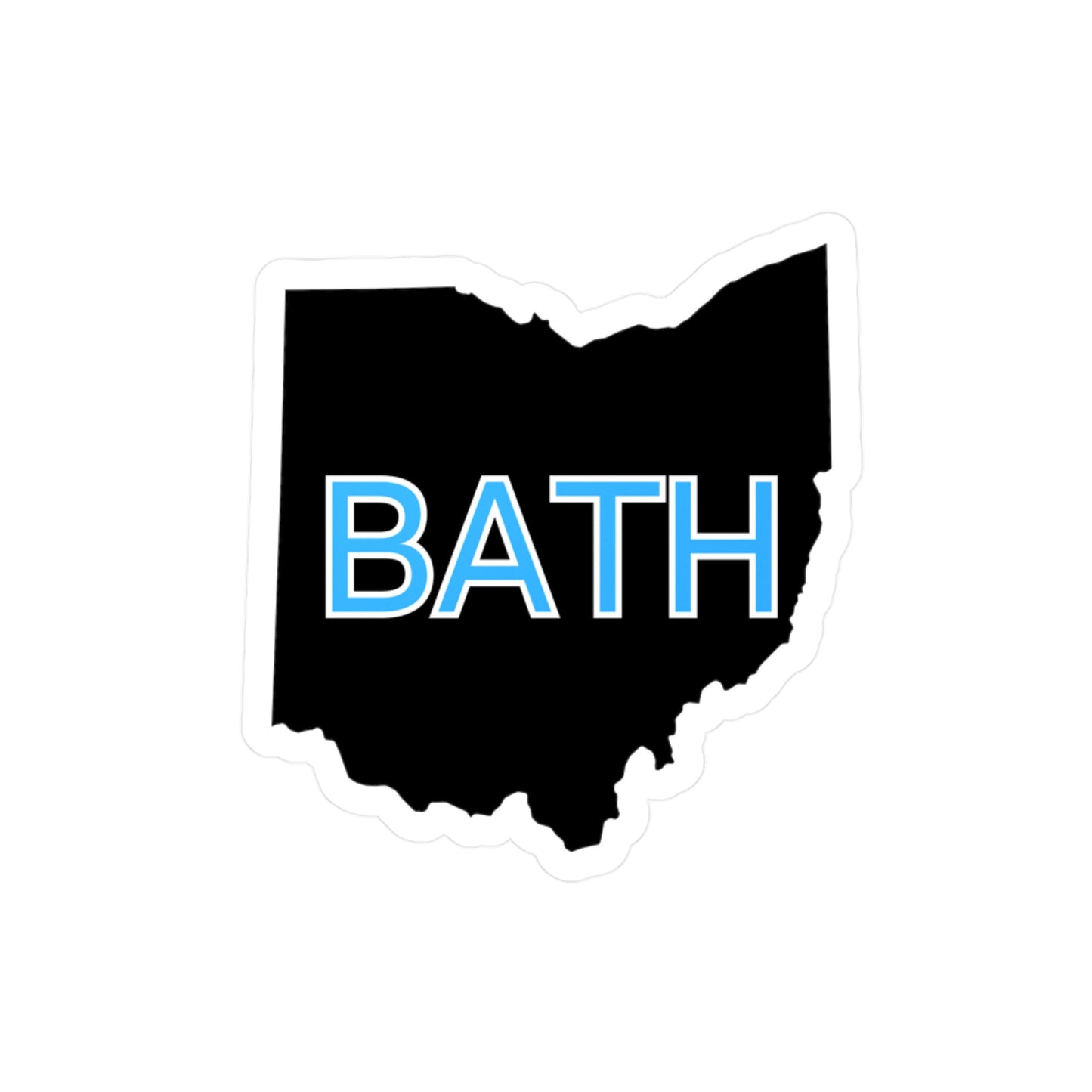 Bath Block Vinyl Decals