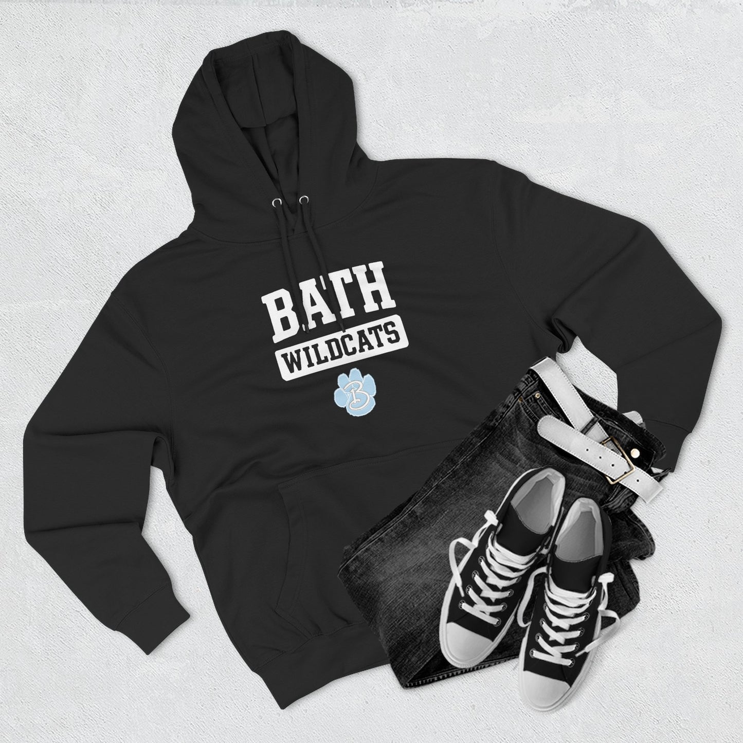 Bath Three-Panel Fleece Hoodie