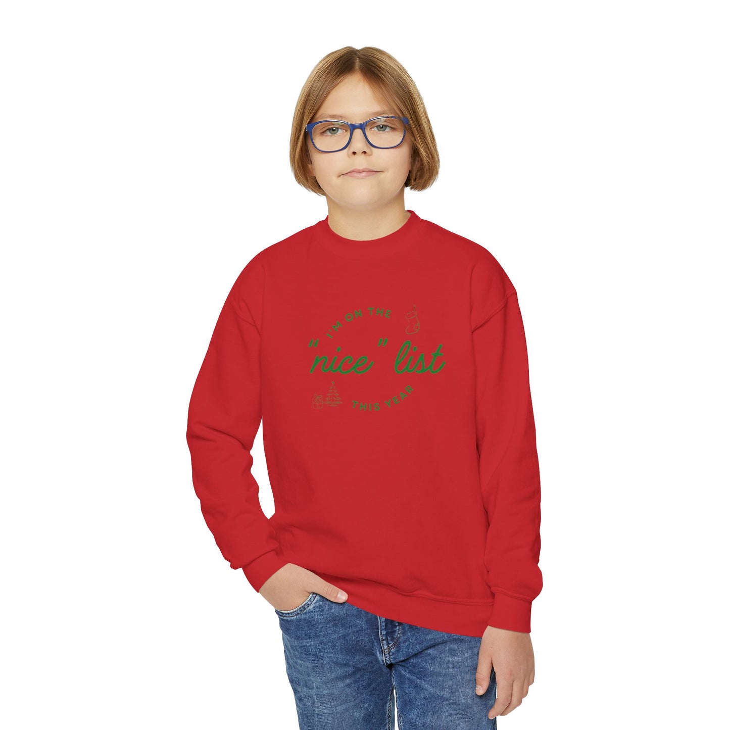 Youth "Nice" List Crewneck