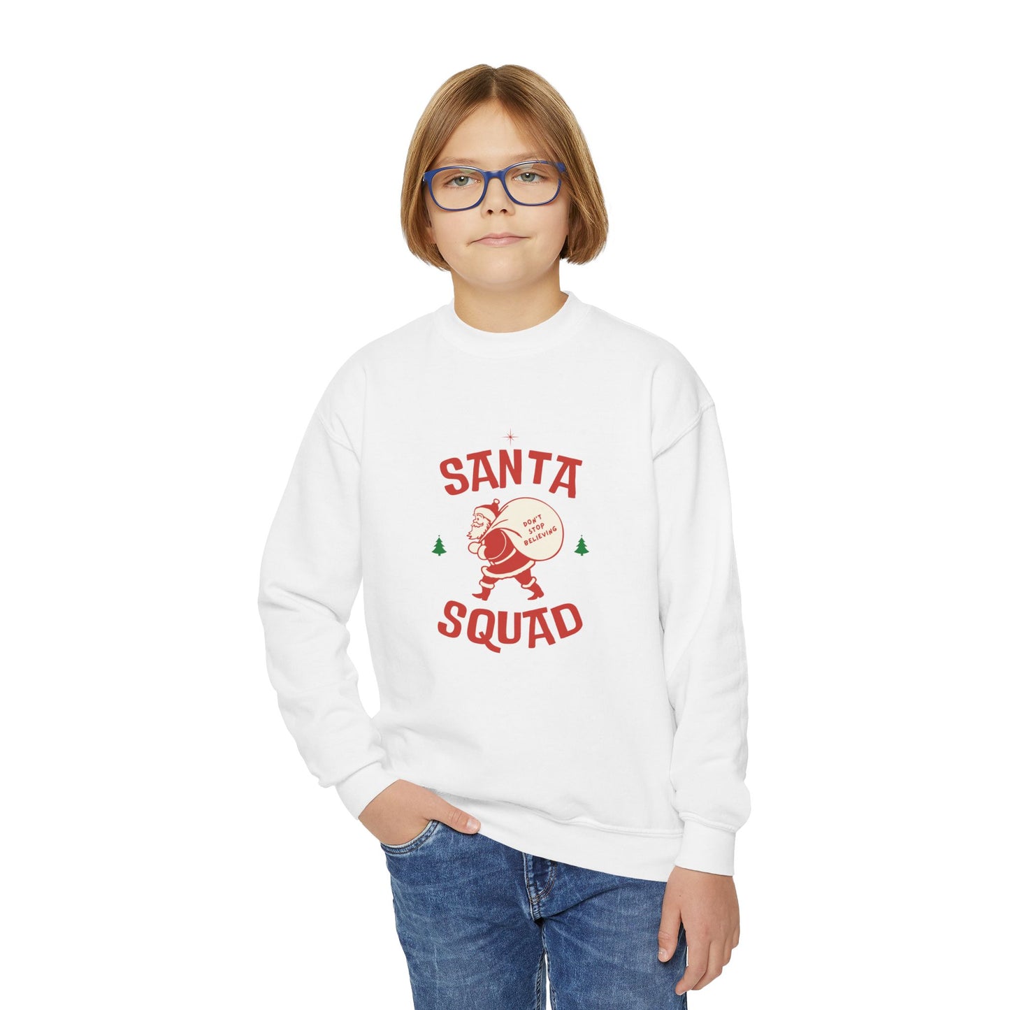 Youth Santa Squad Crewneck
