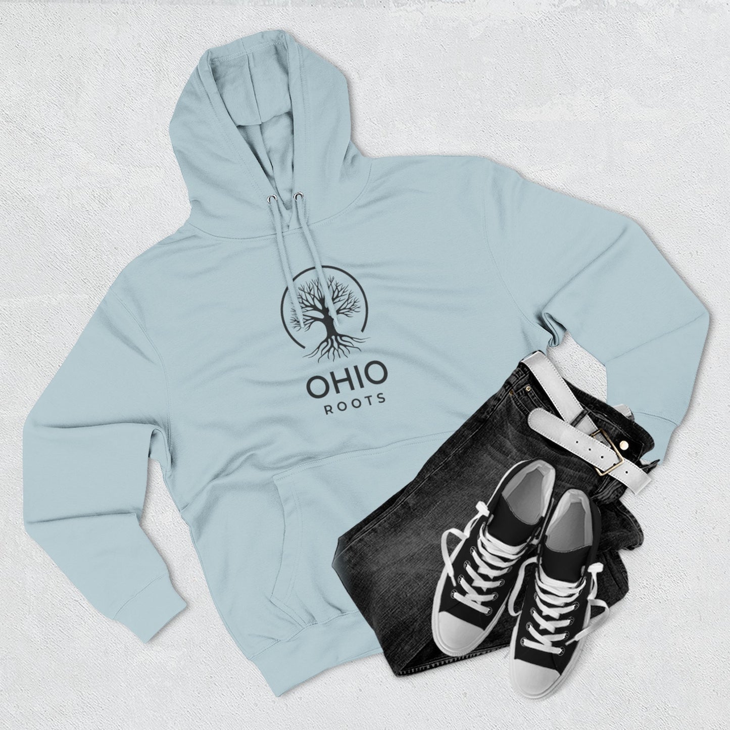 Ohio Roots Three-Panel Fleece Hoodie
