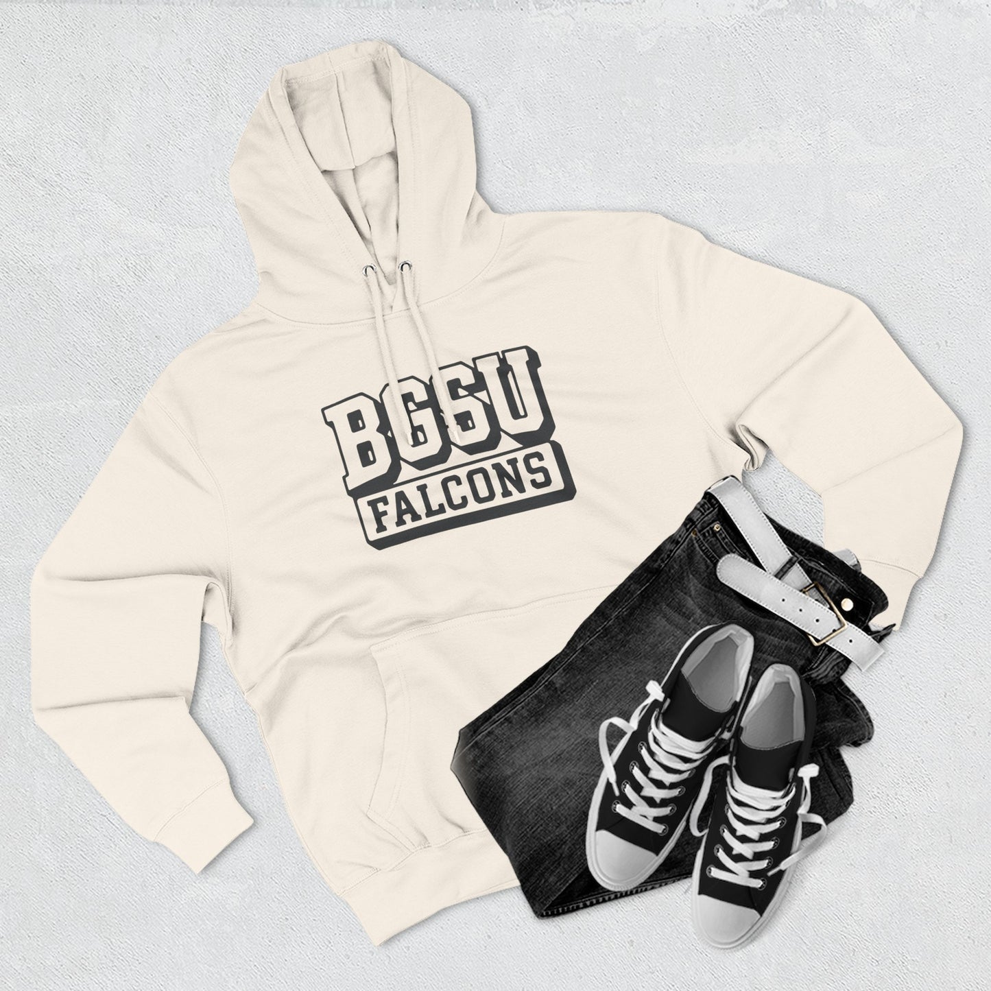 BGSU Three-Panel Fleece Hoodie