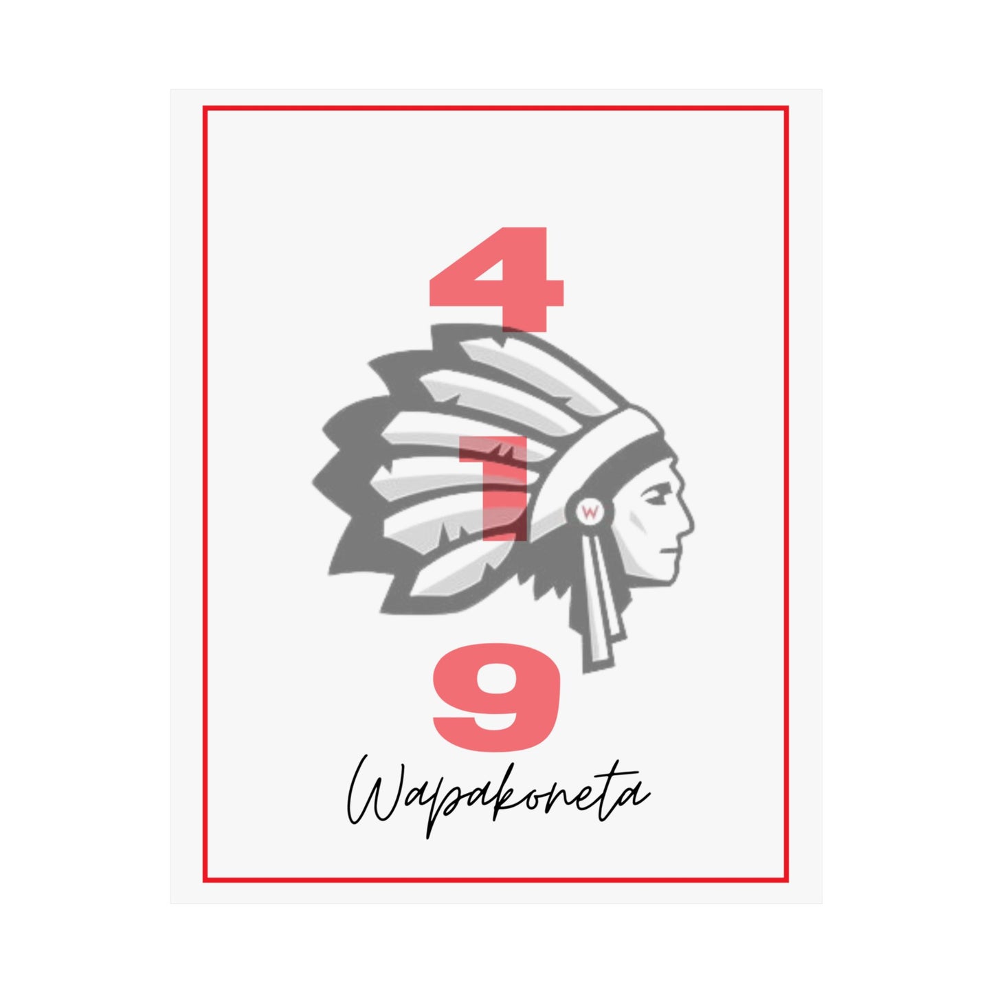 Wapak White 419 Print