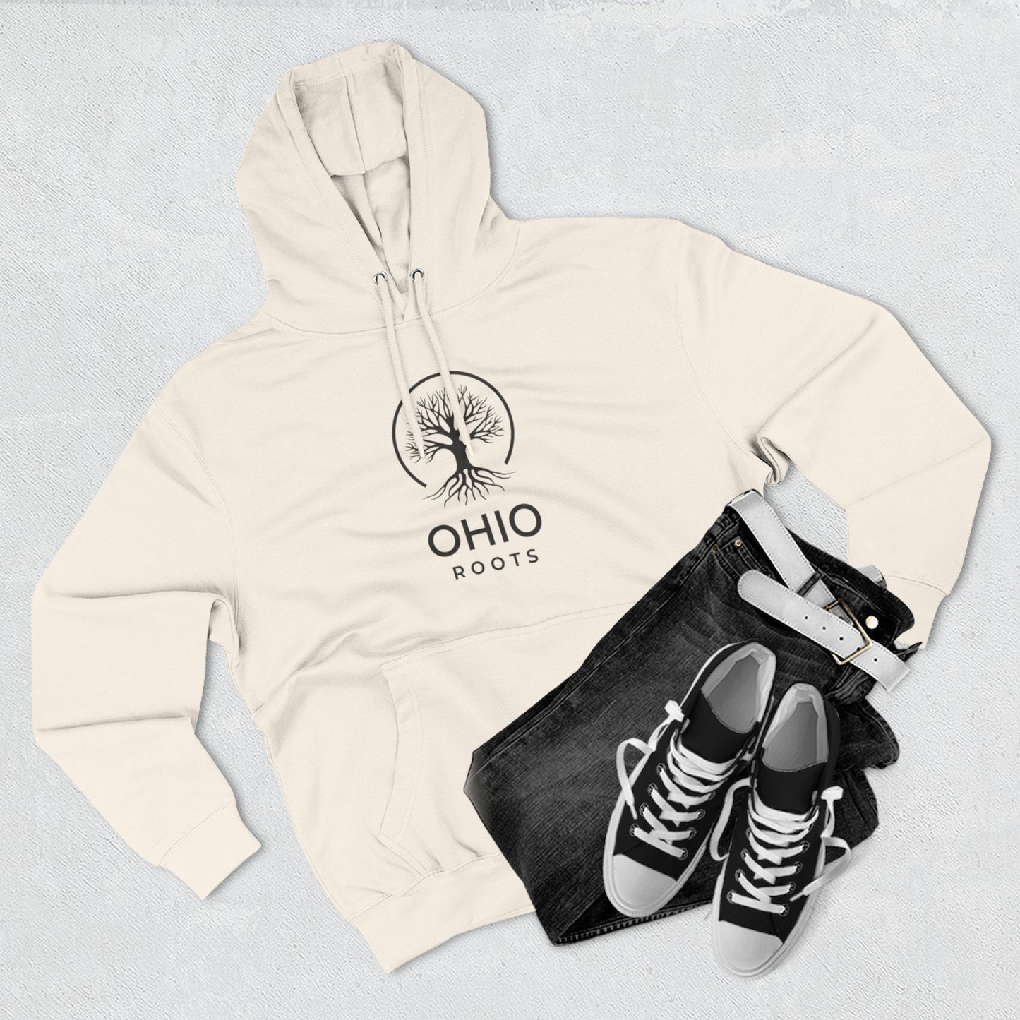 Ohio Roots Three-Panel Fleece Hoodie
