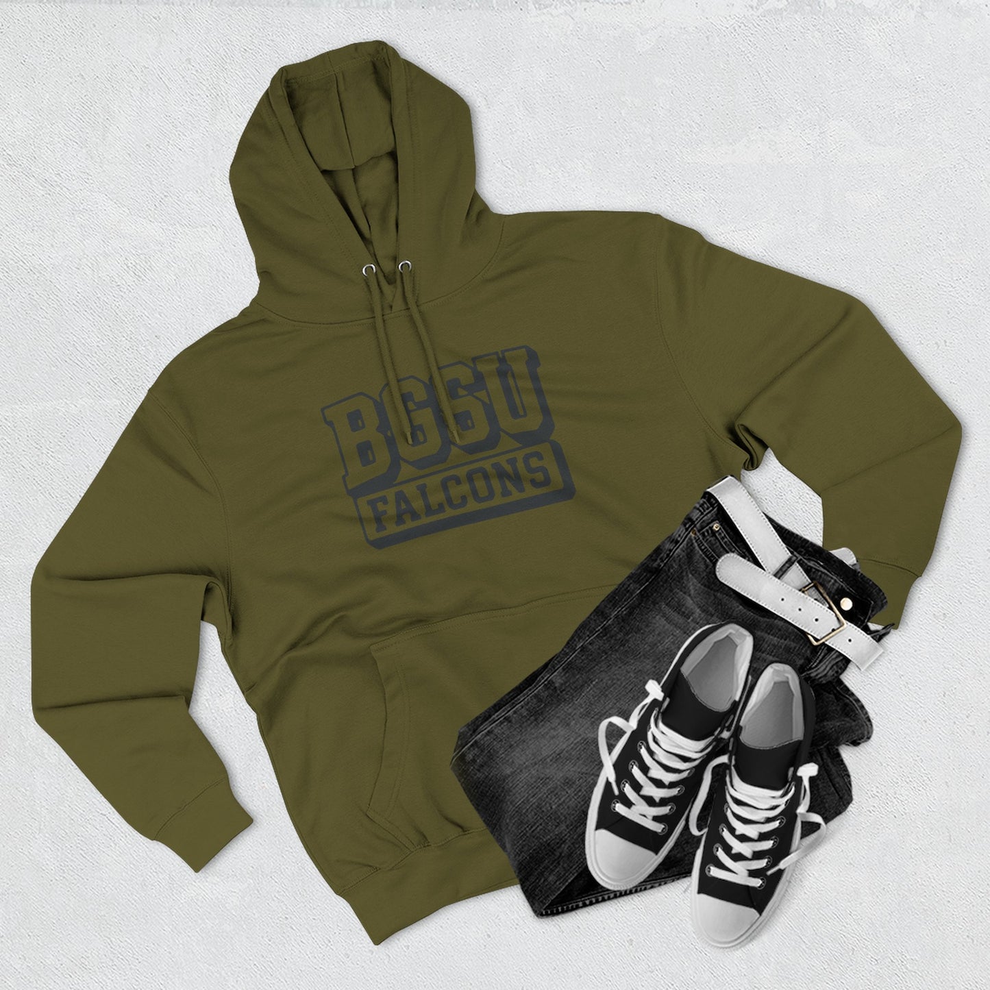 BGSU Three-Panel Fleece Hoodie