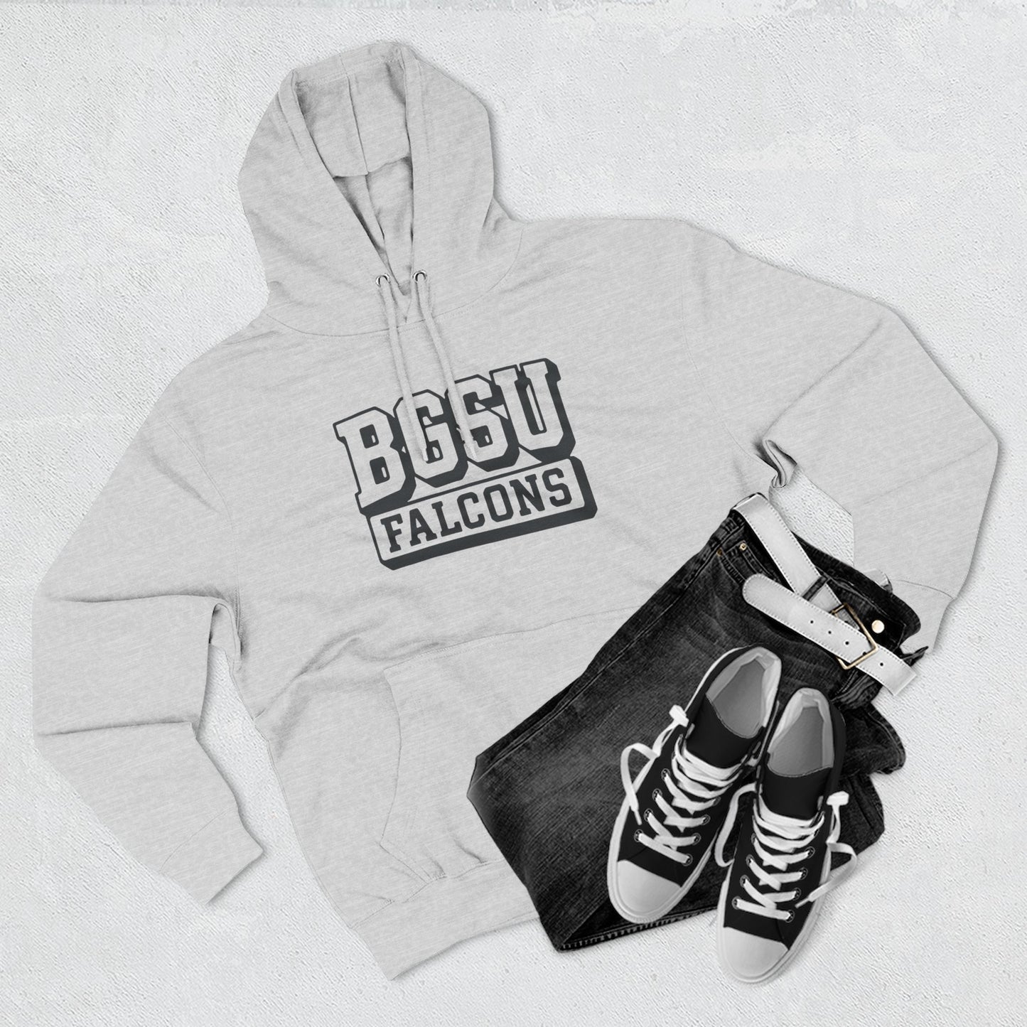 BGSU Three-Panel Fleece Hoodie