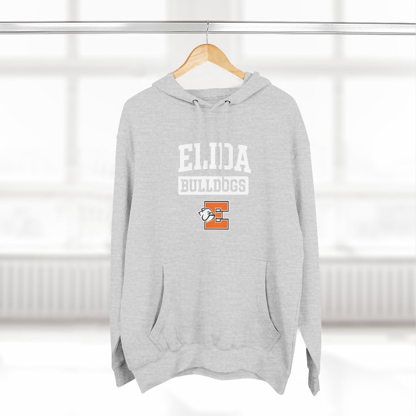 Elida Three-Panel Fleece Hoodie