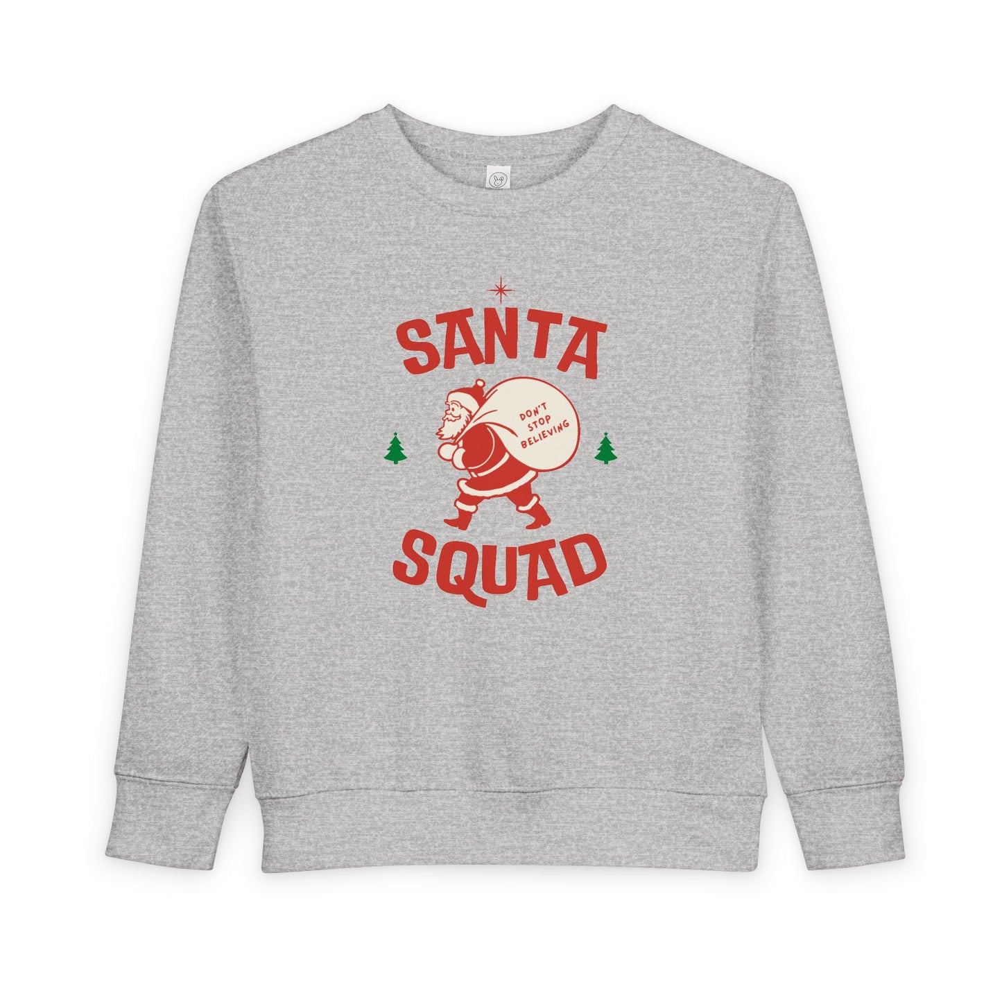 Toddler Santa Squad Rabbit Skins Crewneck