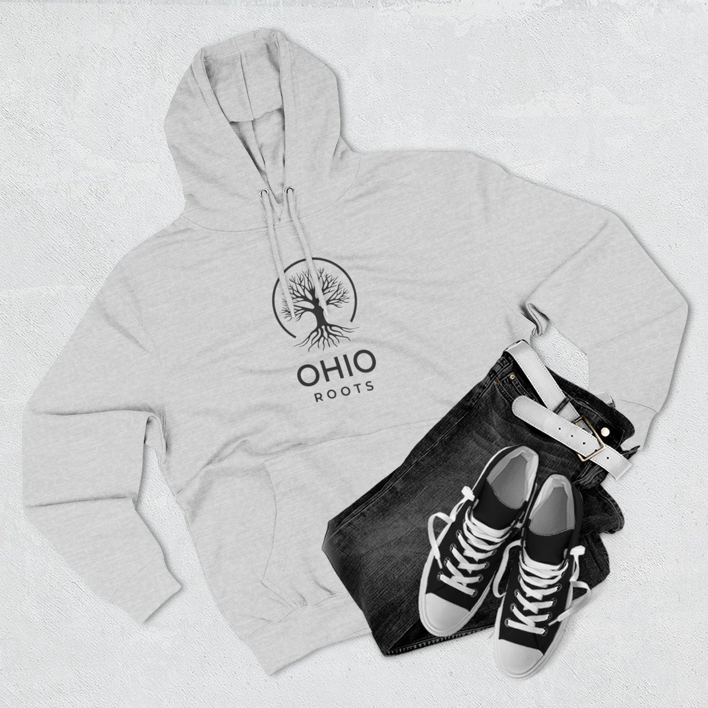 Ohio Roots Three-Panel Fleece Hoodie