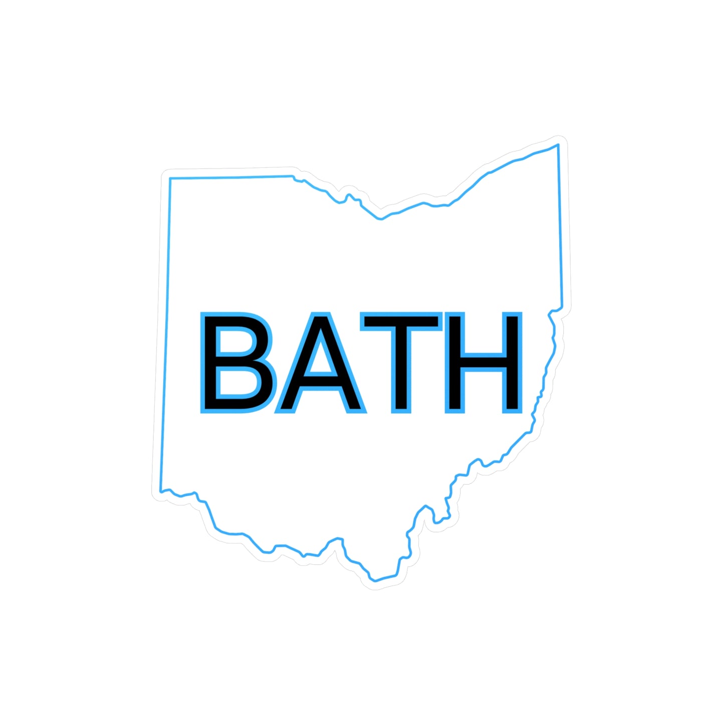 Bath Vinyl Decal
