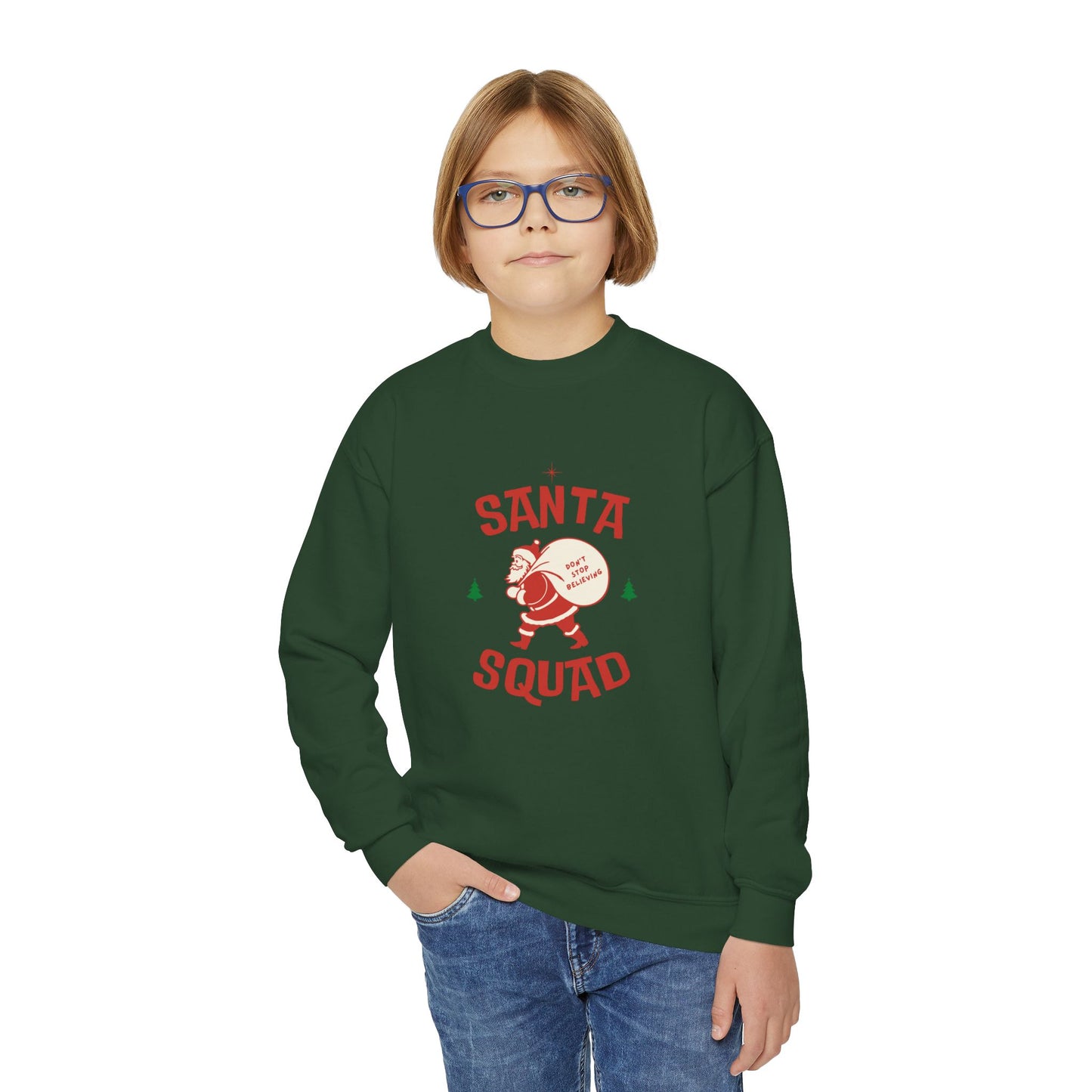 Youth Santa Squad Crewneck