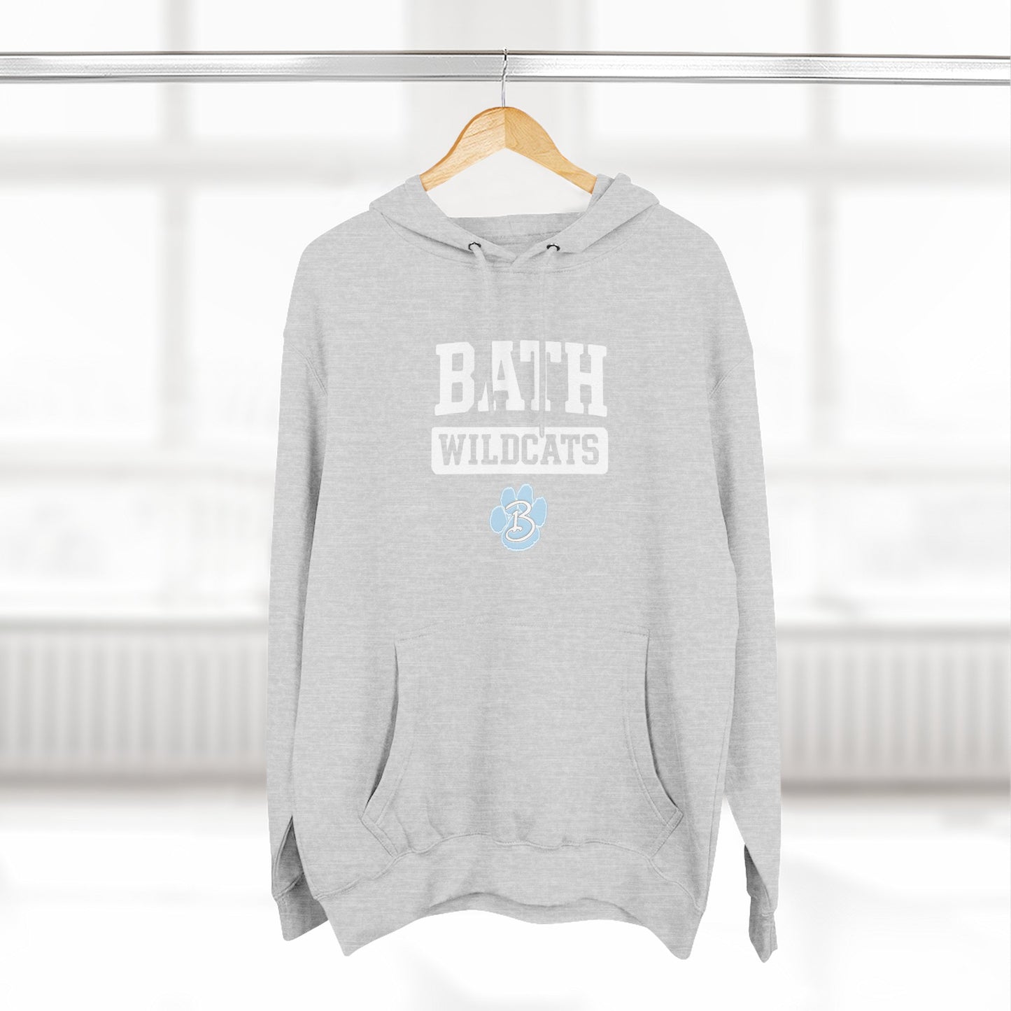 Bath Three-Panel Fleece Hoodie