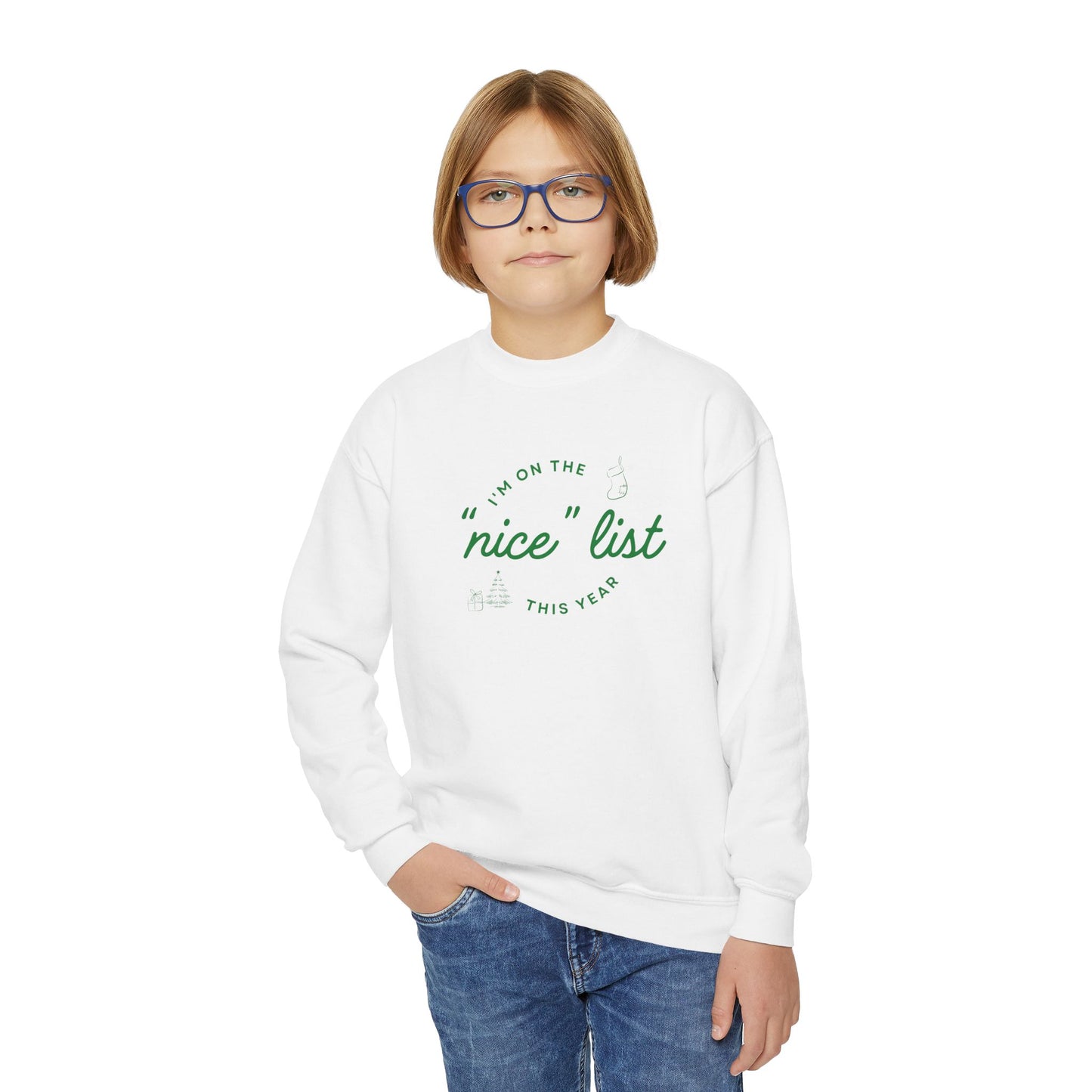 Youth "Nice" List Crewneck