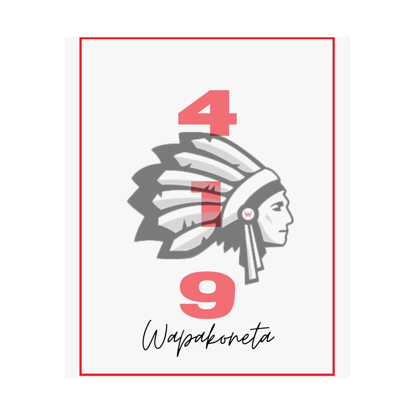 Wapak White 419 Print