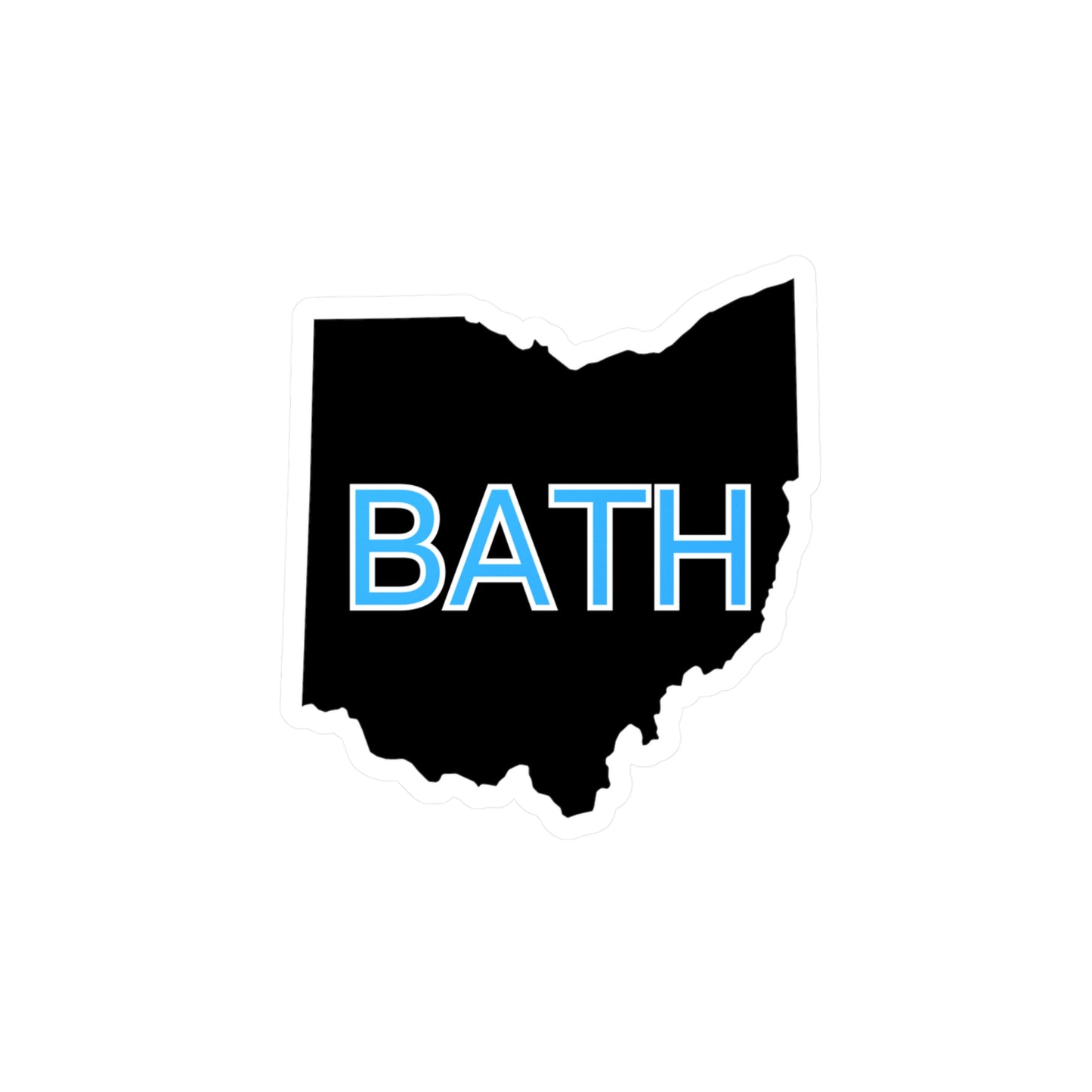 Bath Block Vinyl Decals