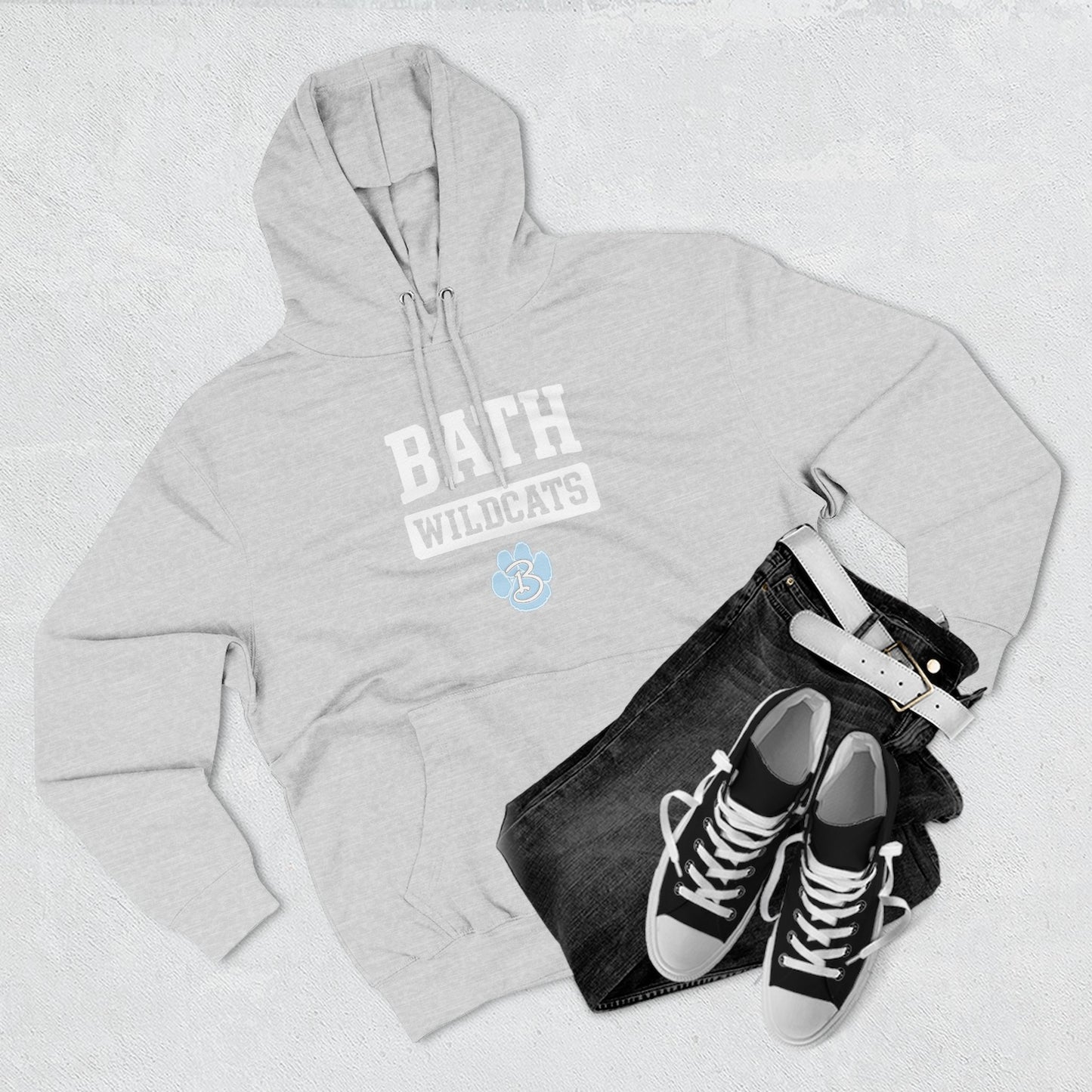 Bath Three-Panel Fleece Hoodie