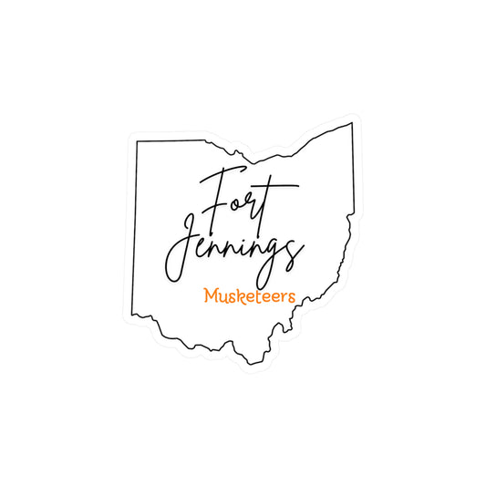 Fort Jennings White Vinyl Decals
