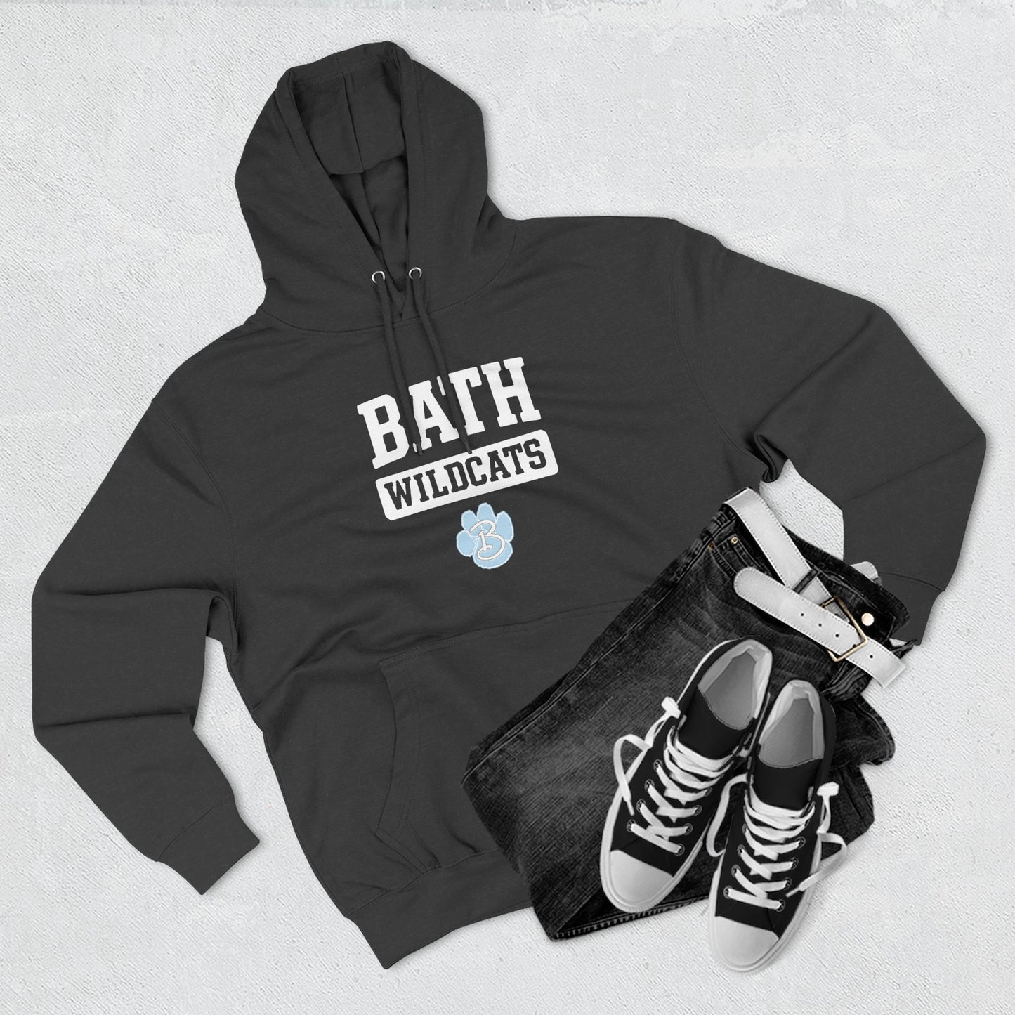 Bath Three-Panel Fleece Hoodie