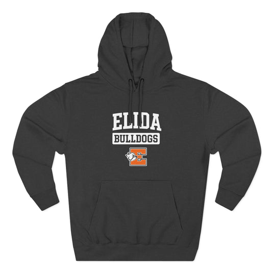 Elida Three-Panel Fleece Hoodie