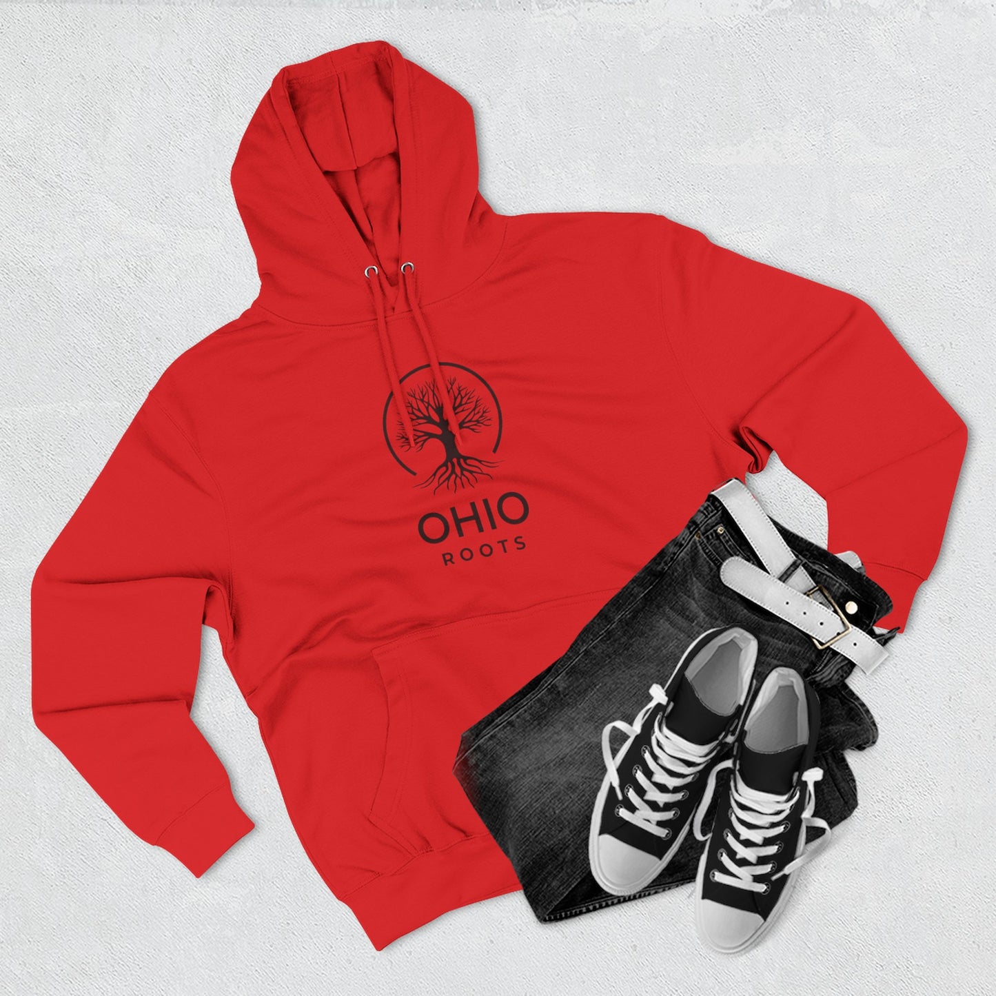Ohio Roots Three-Panel Fleece Hoodie