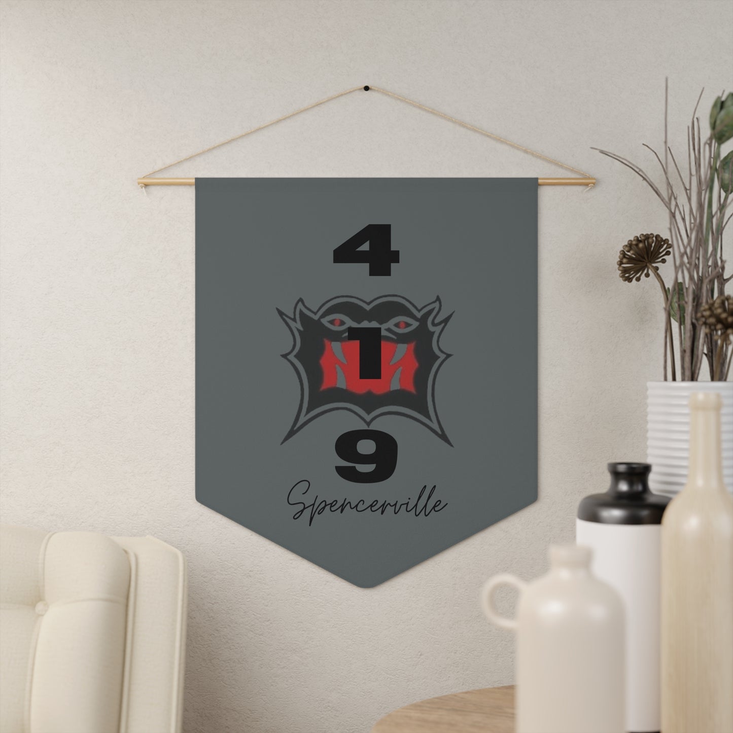 Spencerville Dark Grey Pennant