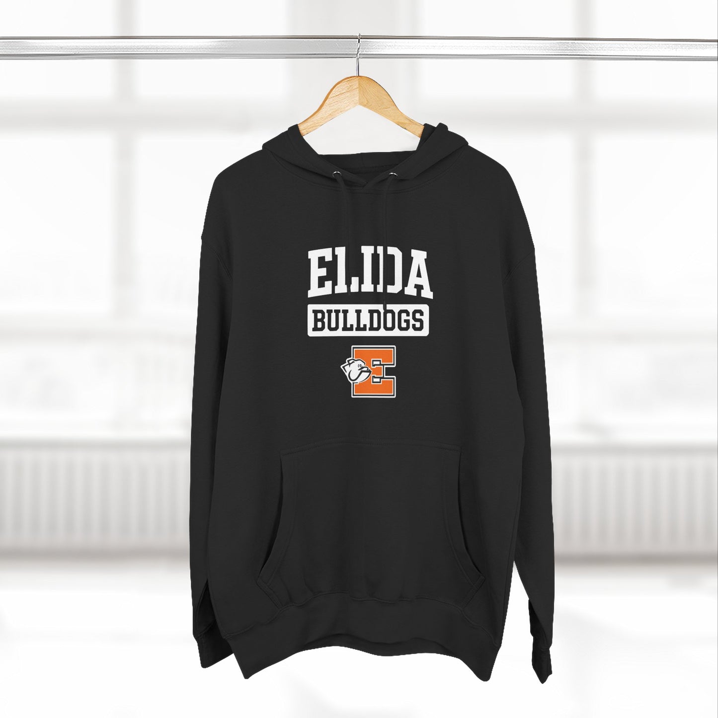 Elida Three-Panel Fleece Hoodie
