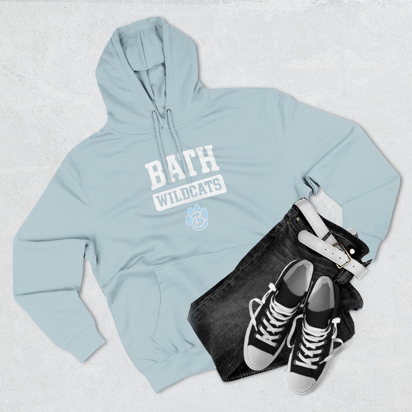 Bath Three-Panel Fleece Hoodie