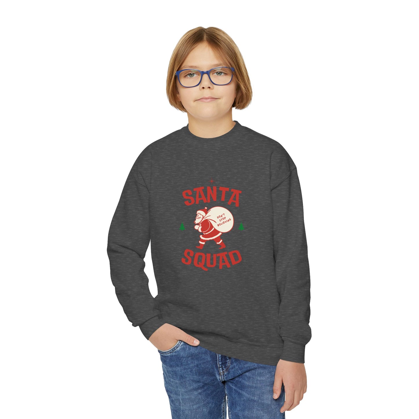 Youth Santa Squad Crewneck