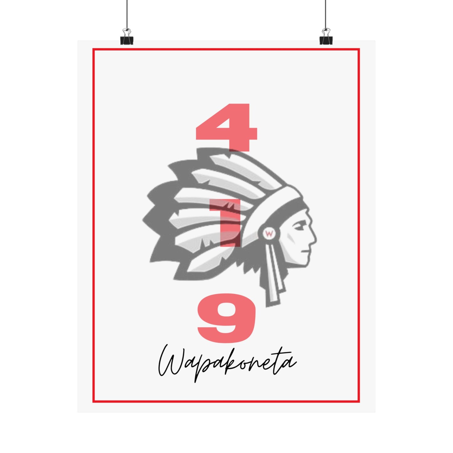 Wapak White 419 Print